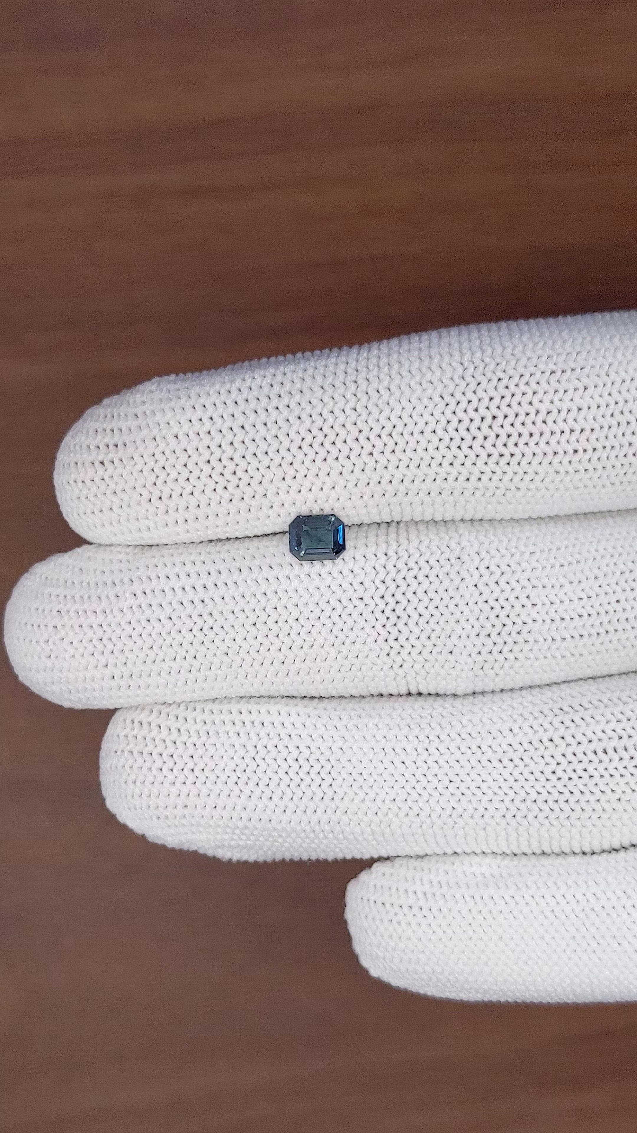 0.80 Ct. Bluish Green Sapphire from Nigeria Size Video
