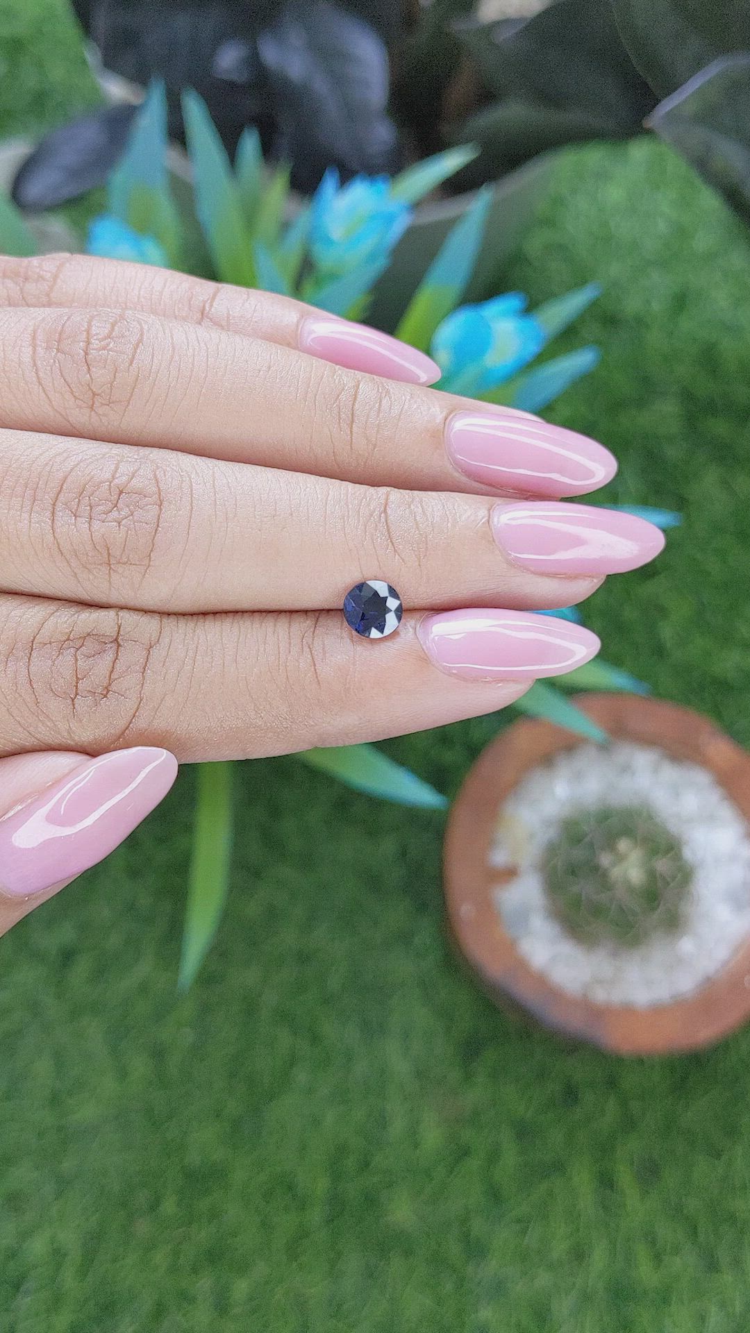 0.85 Ct. Blue Sapphire from Nigeria Size Video