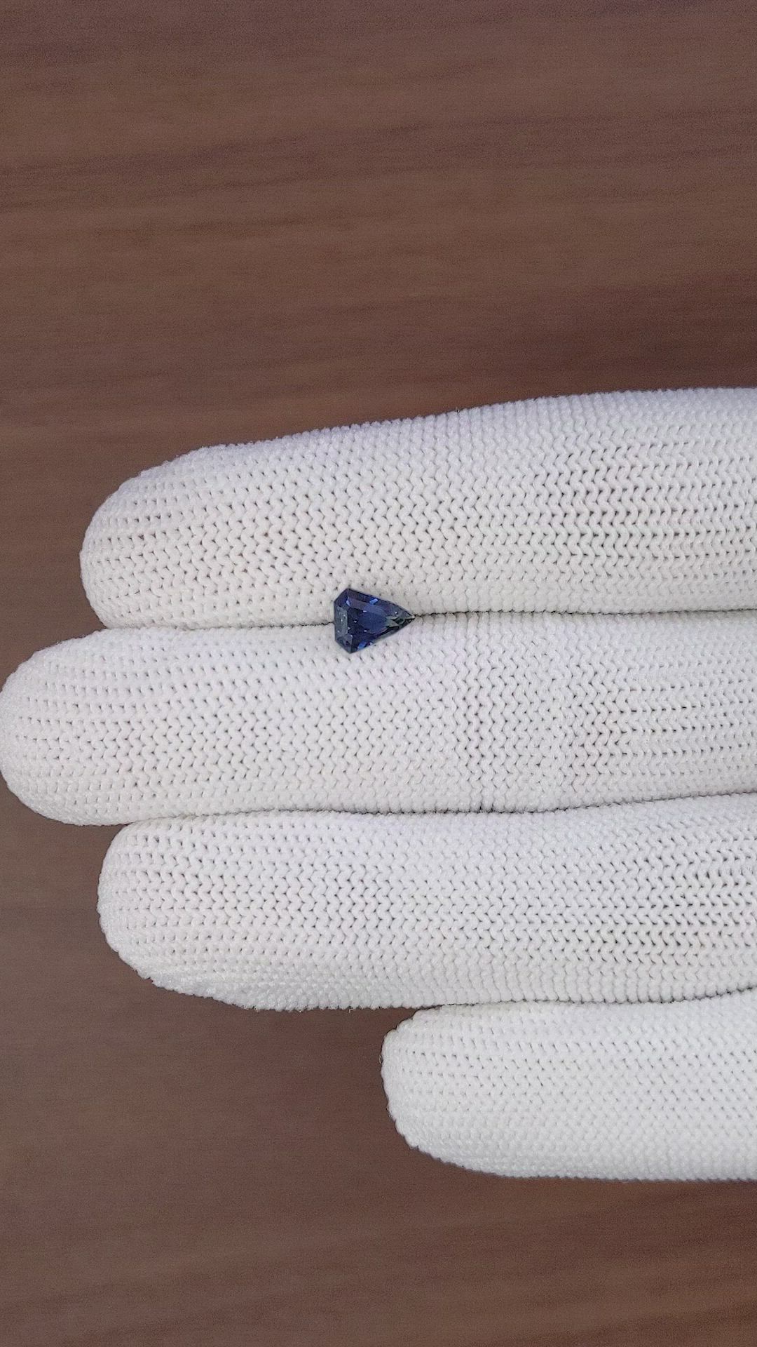 1.02 Ct. Greenish Blue Sapphire from Nigeria Size Video