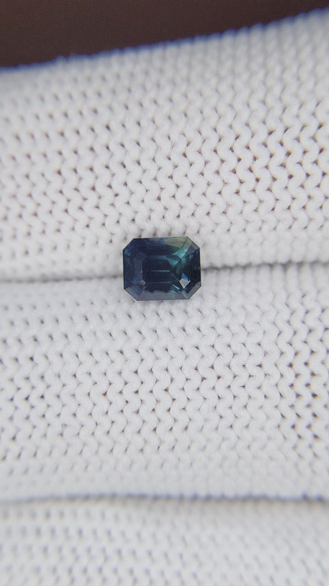 1.02 Ct. Greenish Blue Sapphire from Nigeria Size Video