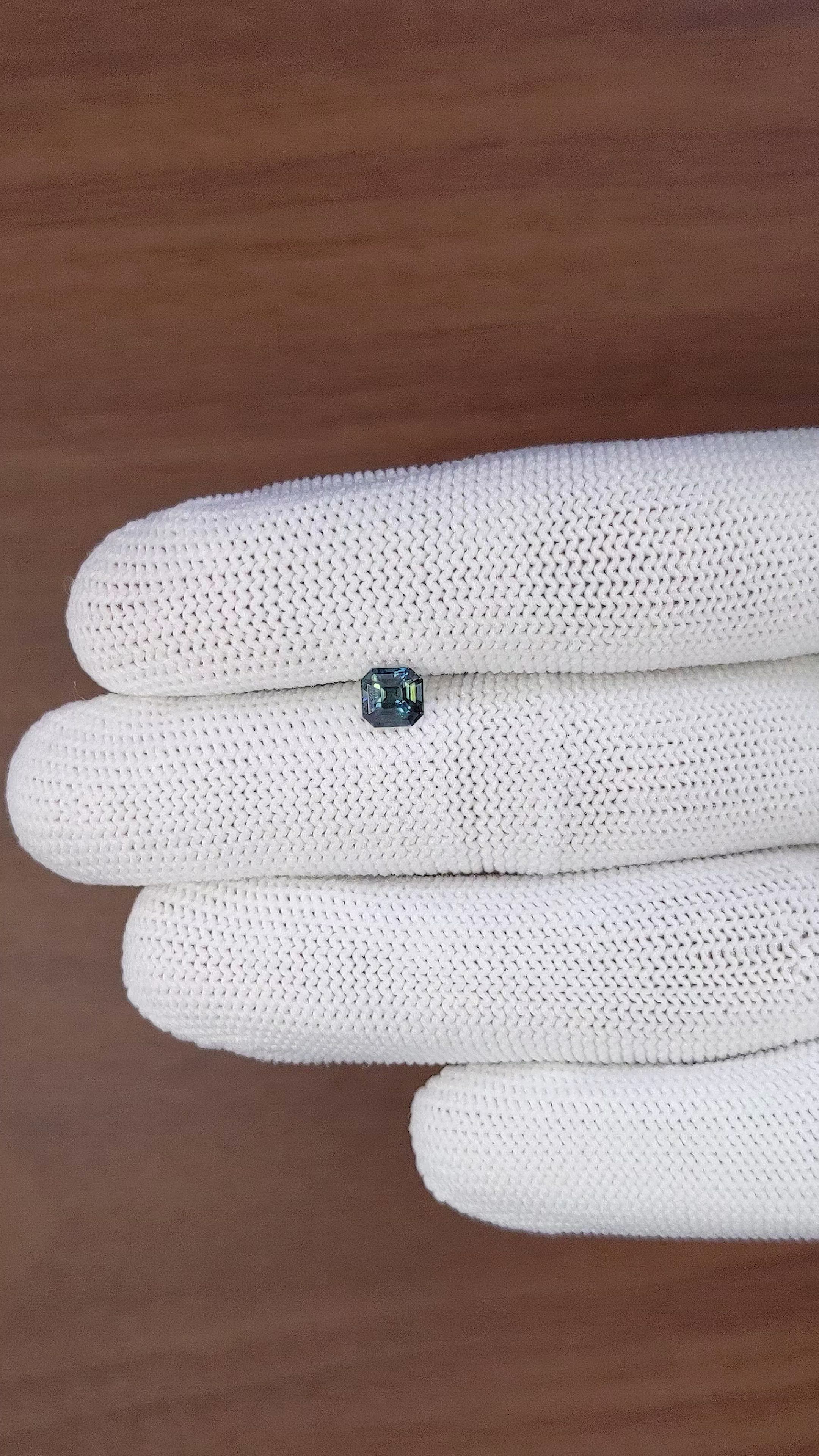1.02 Ct. Bluish Green Sapphire from Nigeria Size Video