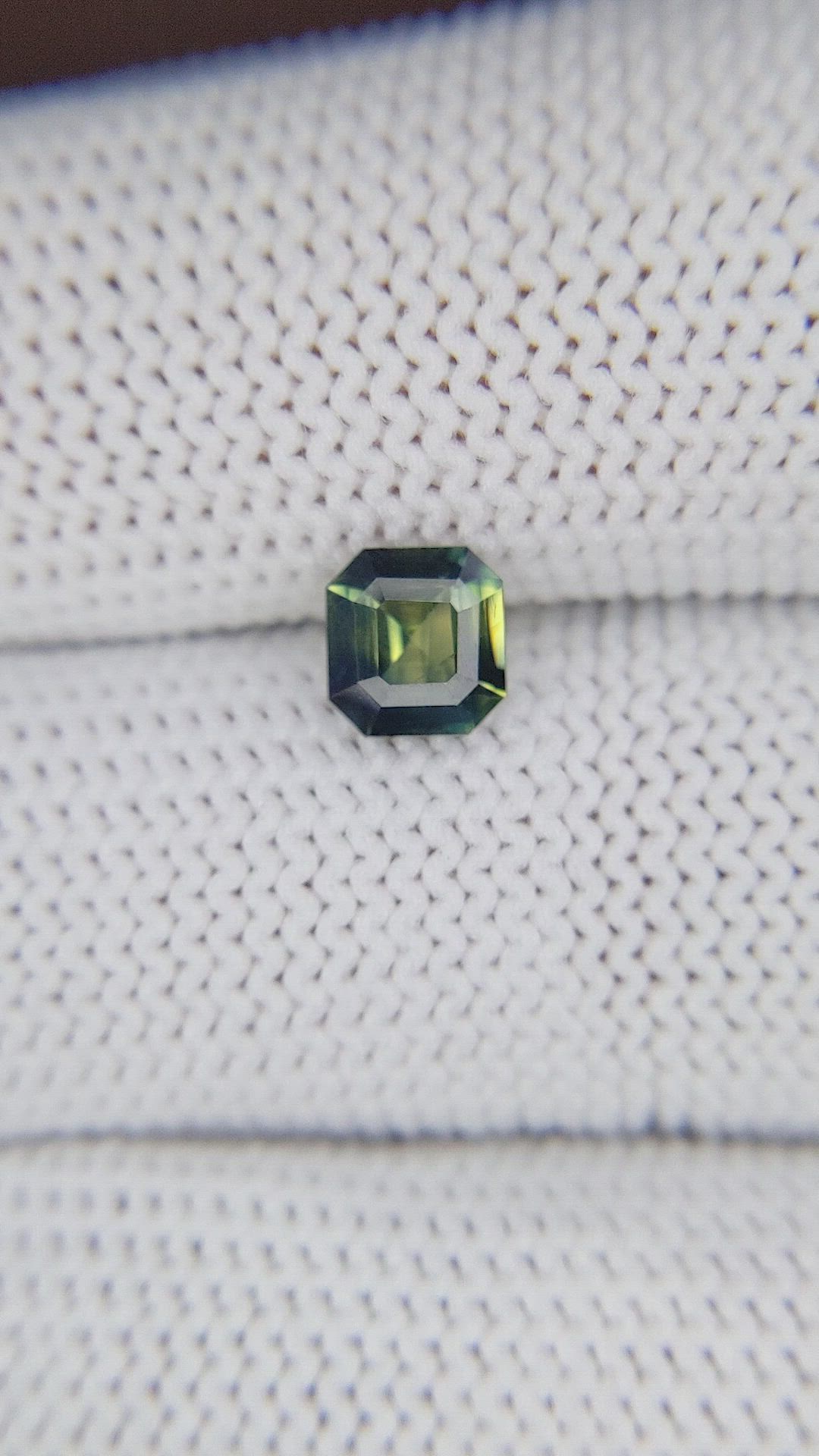 1.03 Ct. Yellowish Green Sapphire from Nigeria Size Video