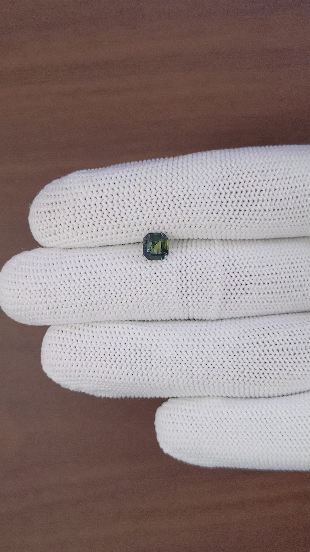 1.03 Ct. Yellowish Green Sapphire from Nigeria Size Video