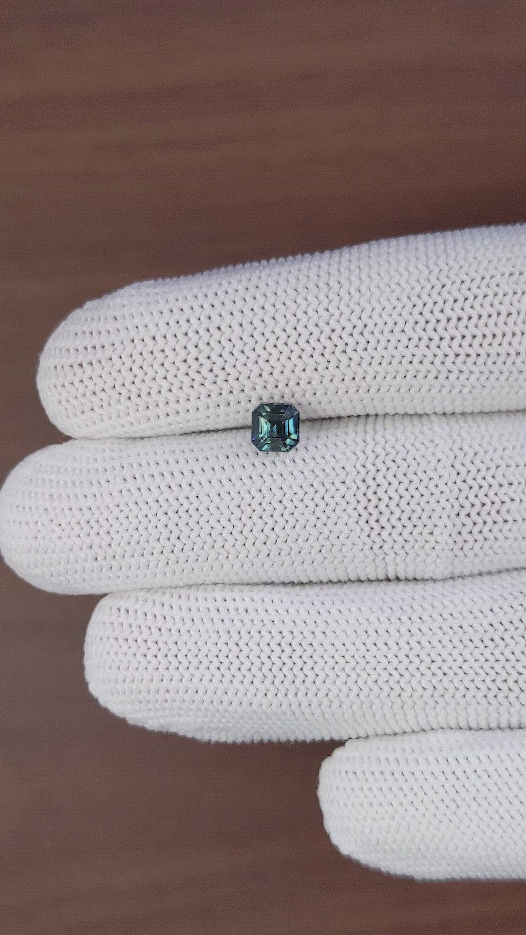 1.03 Ct. Greenish Blue Sapphire from Nigeria Size Video