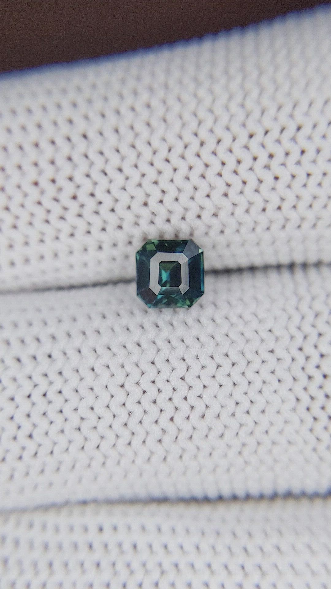 1.03 Ct. Greenish Blue Sapphire from Nigeria Size Video