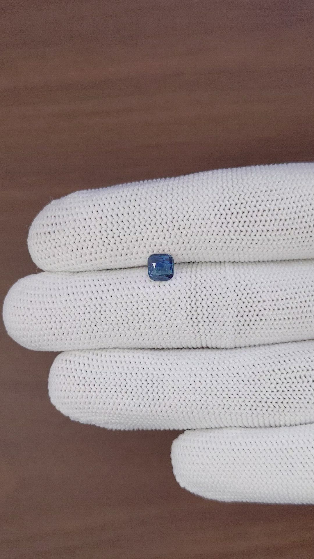 1.03 Ct. Greenish Blue Sapphire from Nigeria Size Video