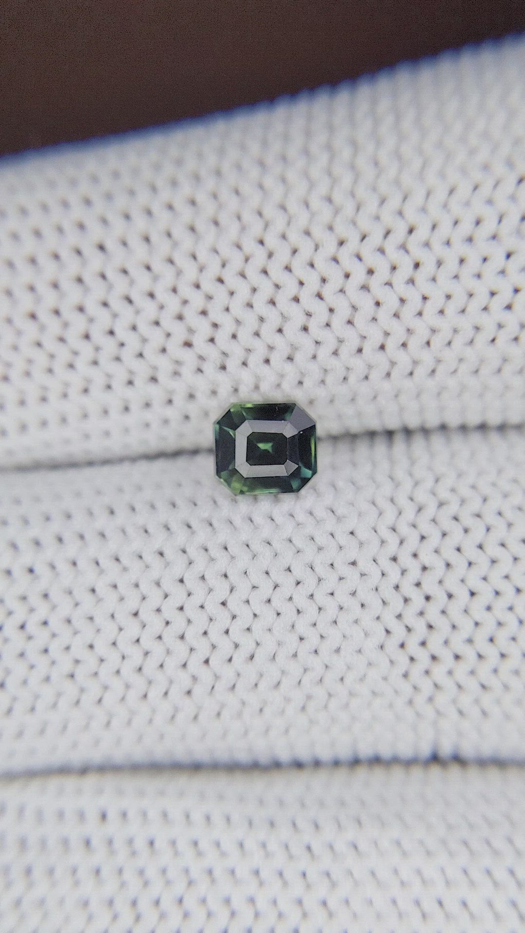 1.03 Ct. Bluish Green Sapphire from Nigeria Size Video