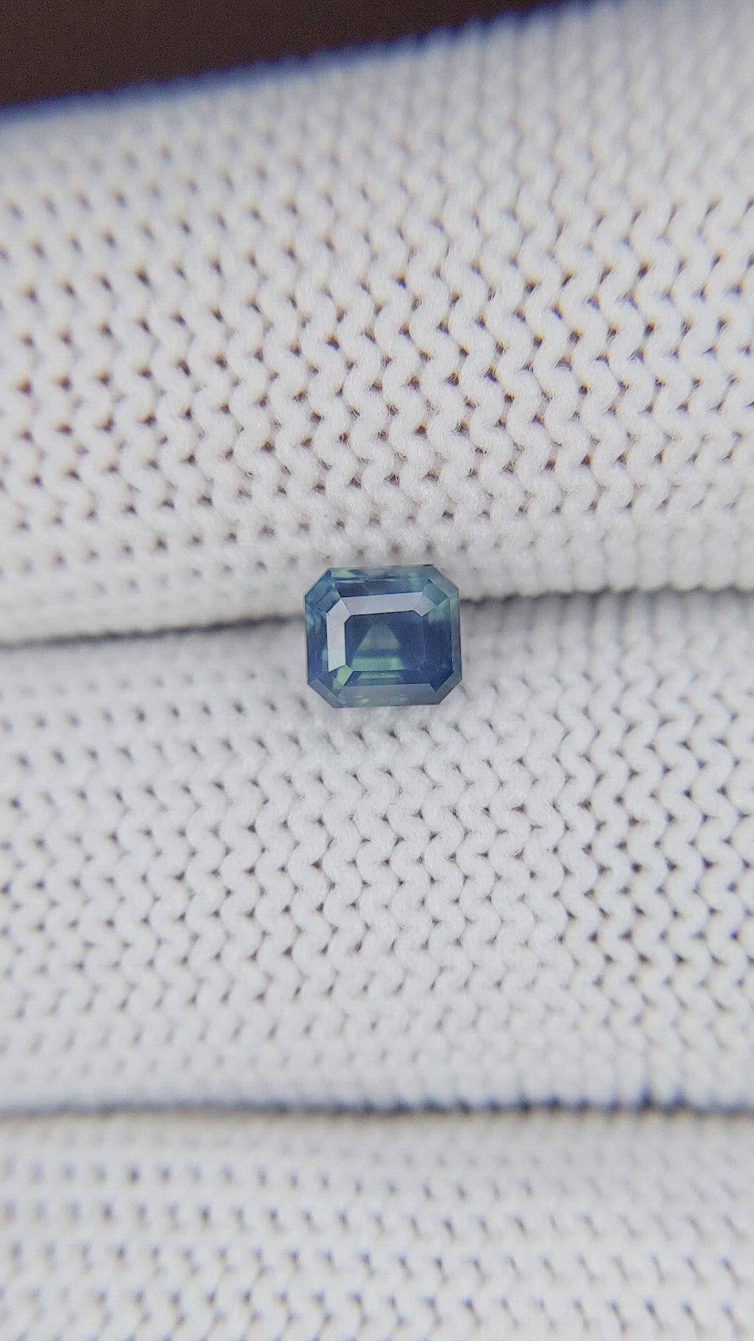 1.03 Ct. Greenish Blue Sapphire from Nigeria Size Video