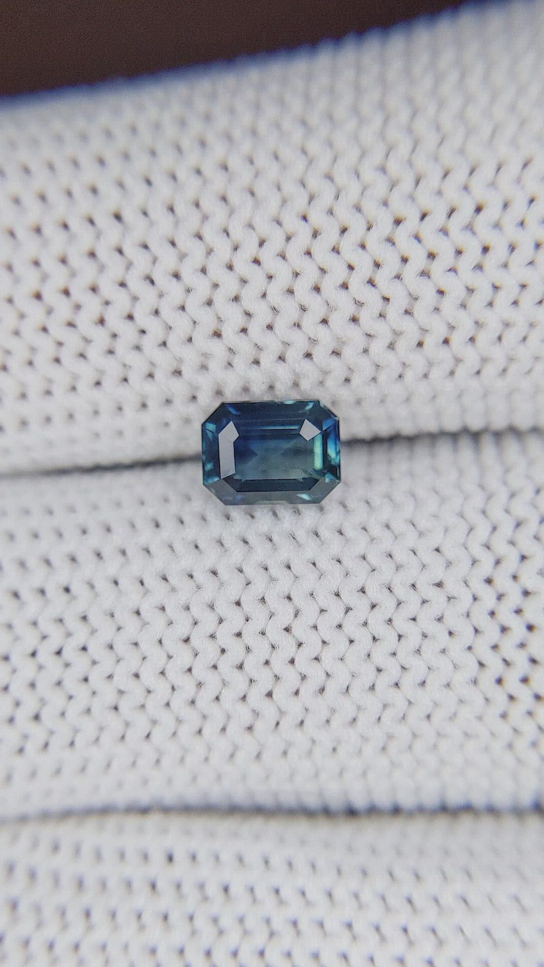 1.04 Ct. Greenish Blue Sapphire from Nigeria Size Video