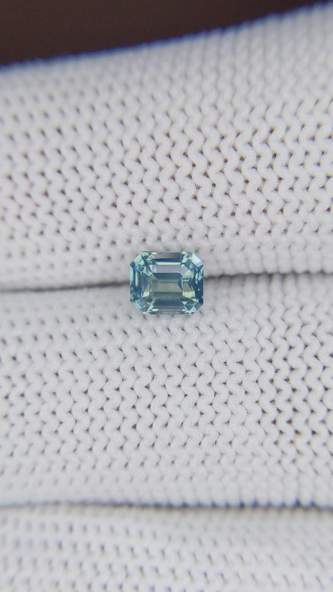 1.04 Ct. Greenish Blue Sapphire from Nigeria Size Video