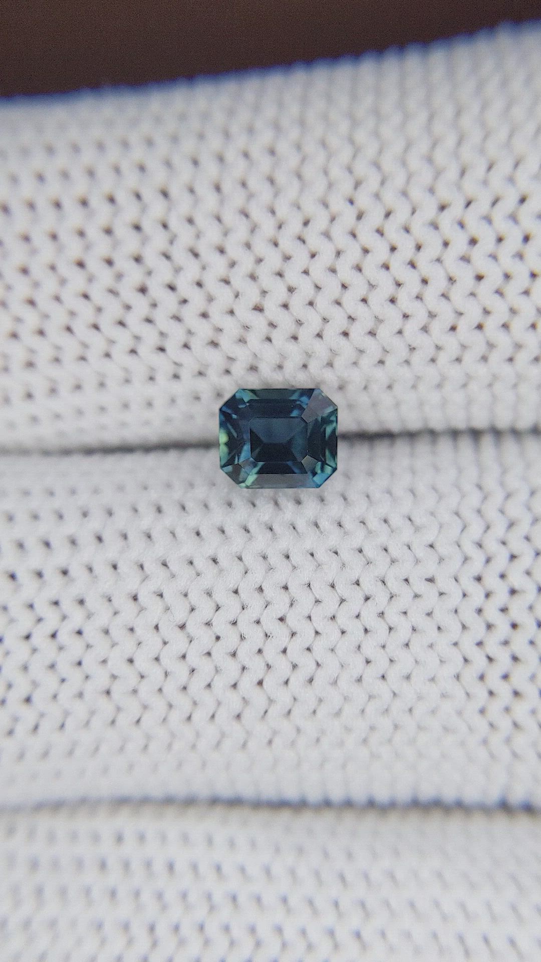 1.05 Ct. Greenish Blue Sapphire from Nigeria Size Video
