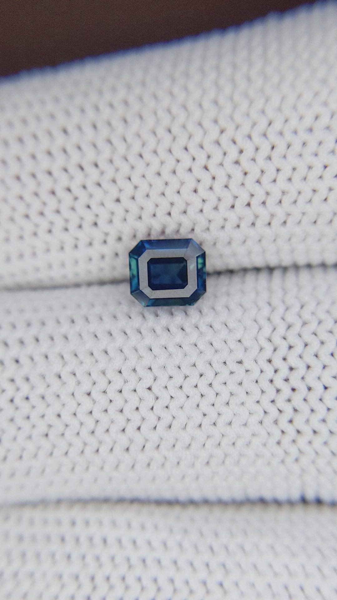 1.06 Ct. Greenish Blue Sapphire from Nigeria Size Video