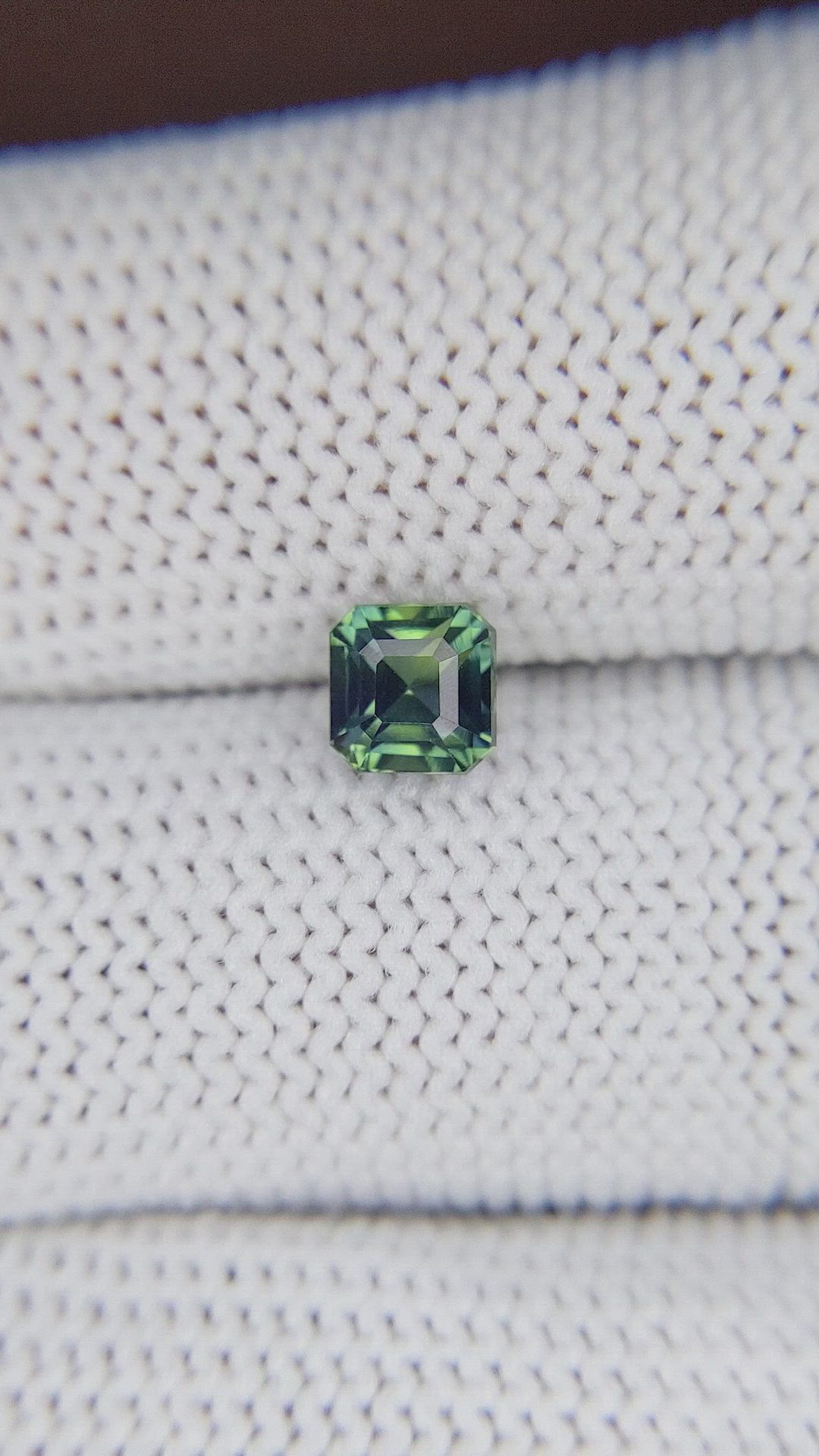 1.08 Ct. Yellowish Green Sapphire from Nigeria Size Video