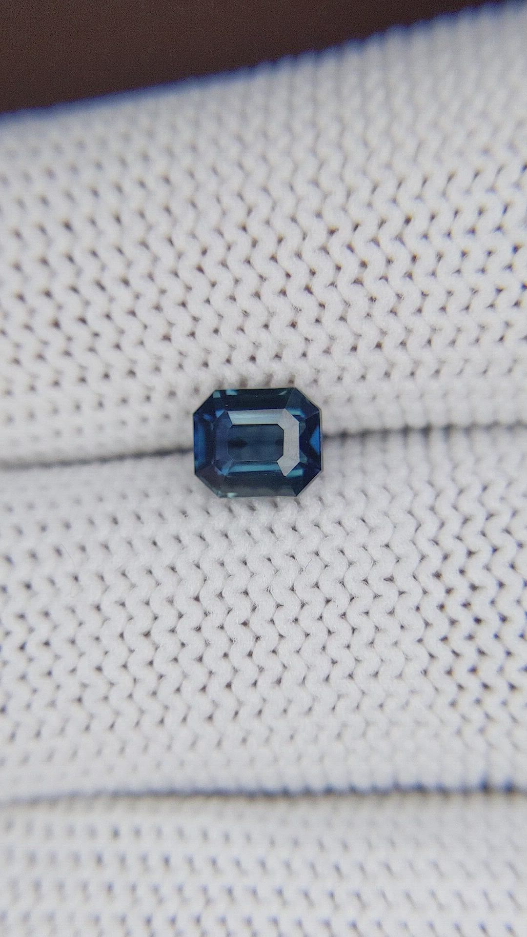 1.11 Ct. Greenish Blue Sapphire from Nigeria Size Video