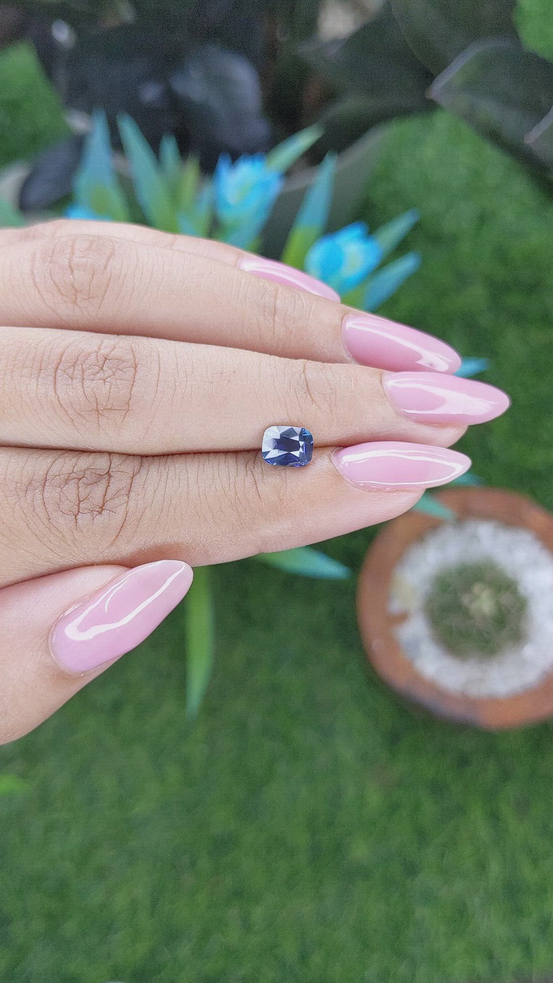 1.18 Ct. Blue Sapphire from Nigeria Size Video