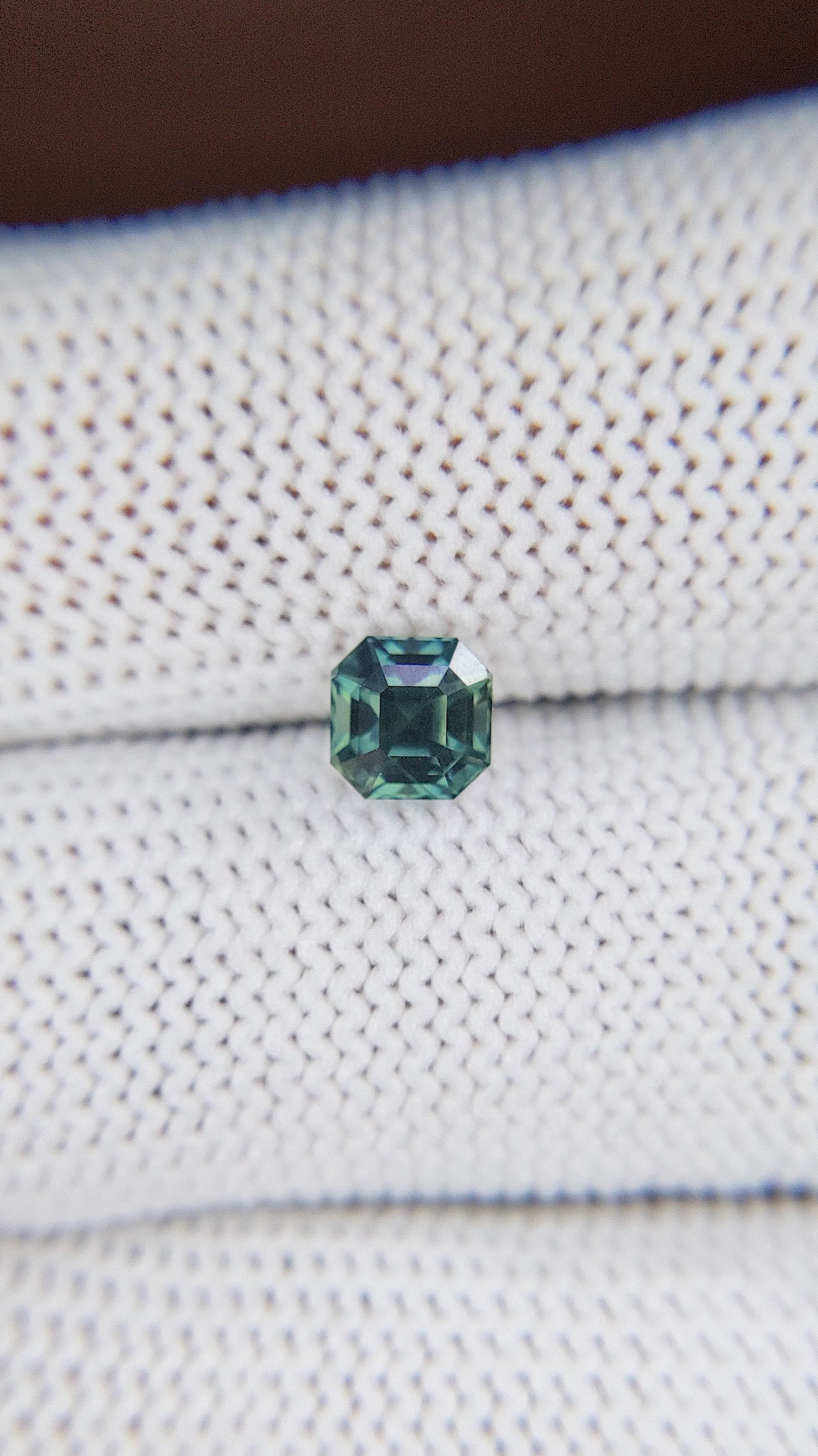1.17 Ct. Bluish Green Sapphire from Nigeria Size Video