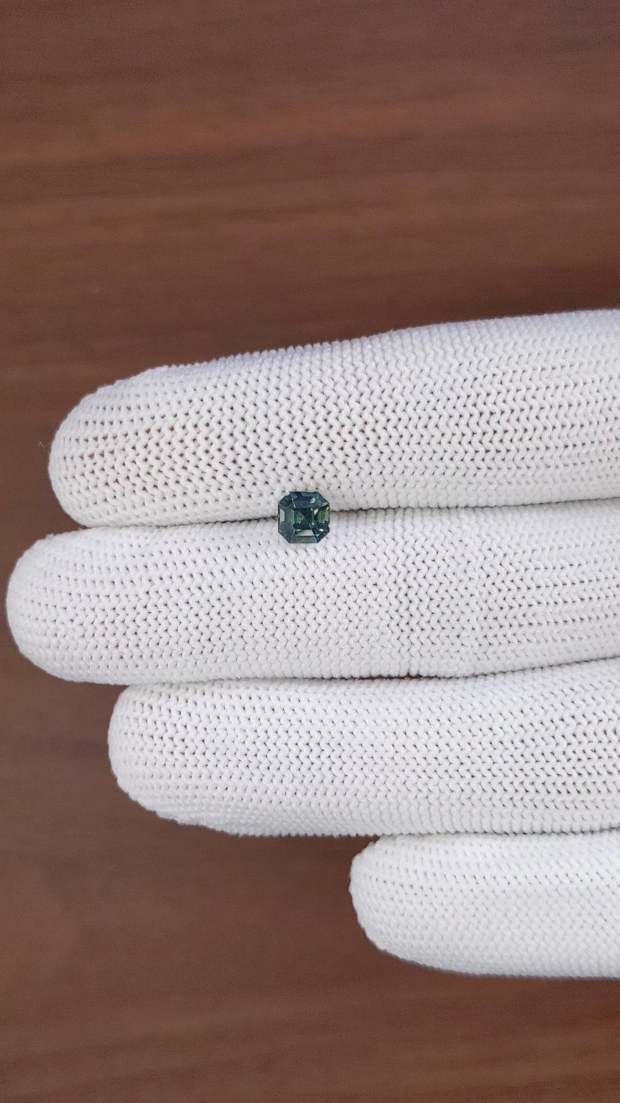 1.17 Ct. Bluish Green Sapphire from Nigeria Size Video