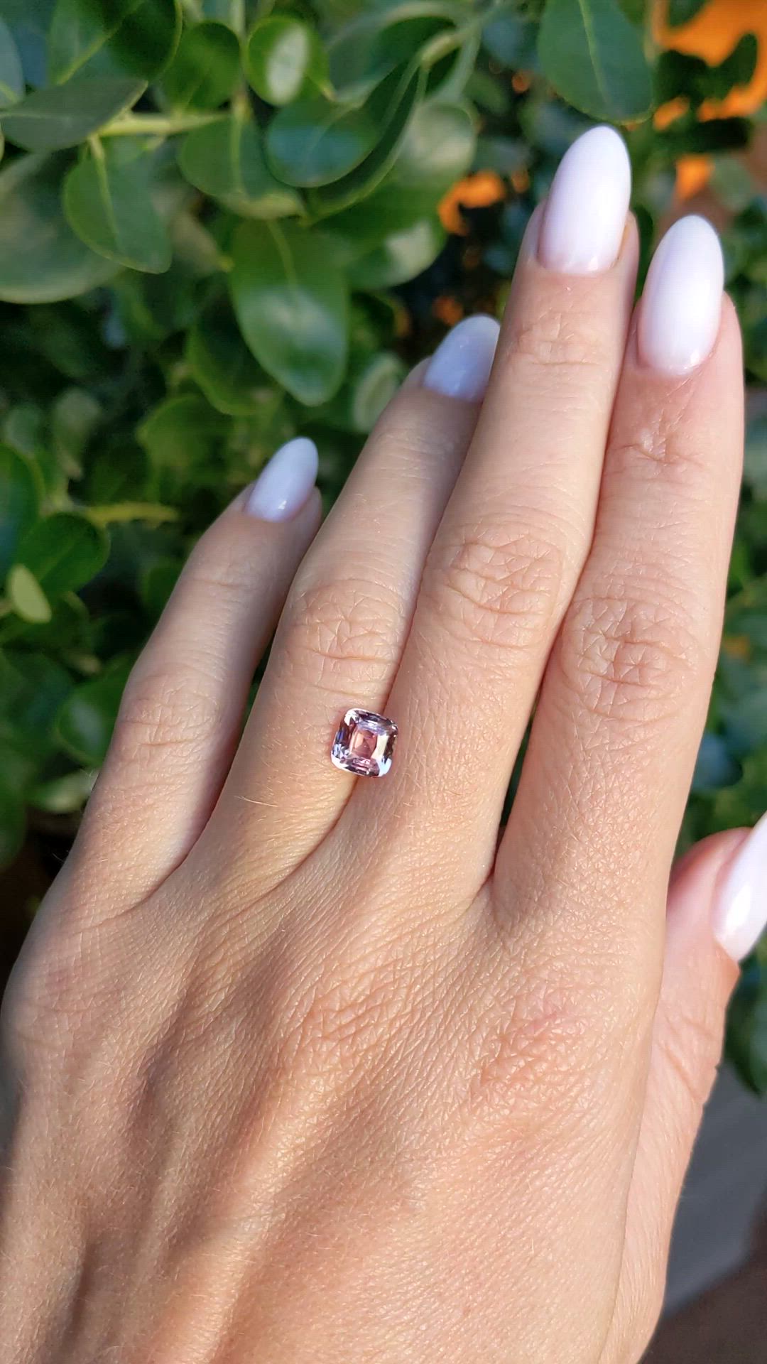 1.63 Ct. Padparadscha Sapphire from Ceylon (Sri Lanka) Size Video