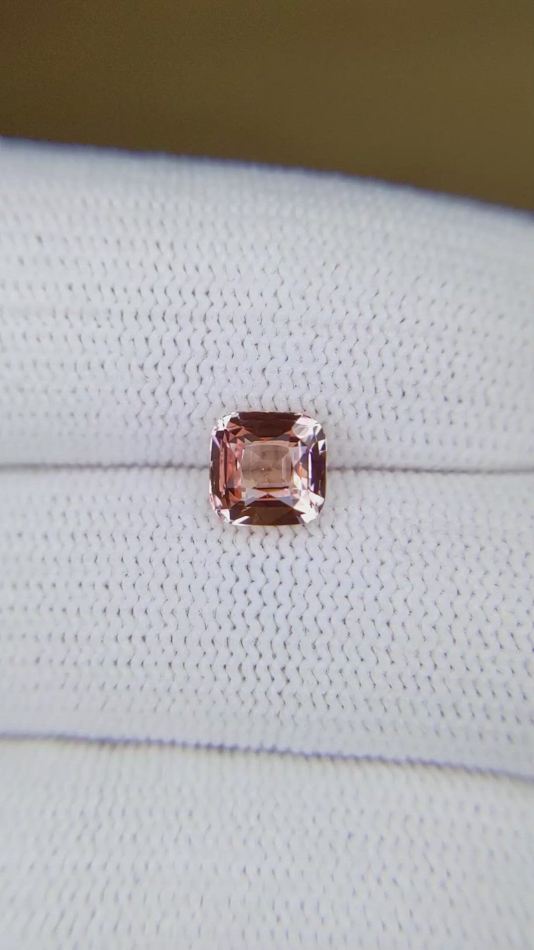 1.63 Ct. Padparadscha Sapphire from Ceylon (Sri Lanka) Size Video