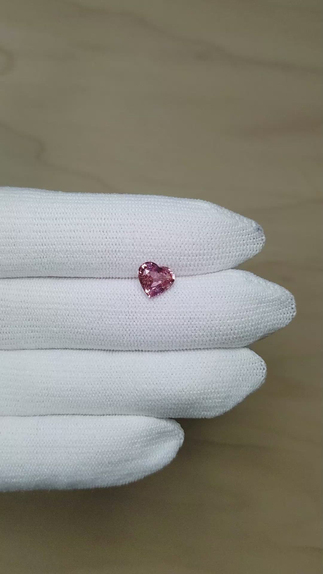 1.64 Ct. Padparadscha Sapphire from Madagascar Size Video