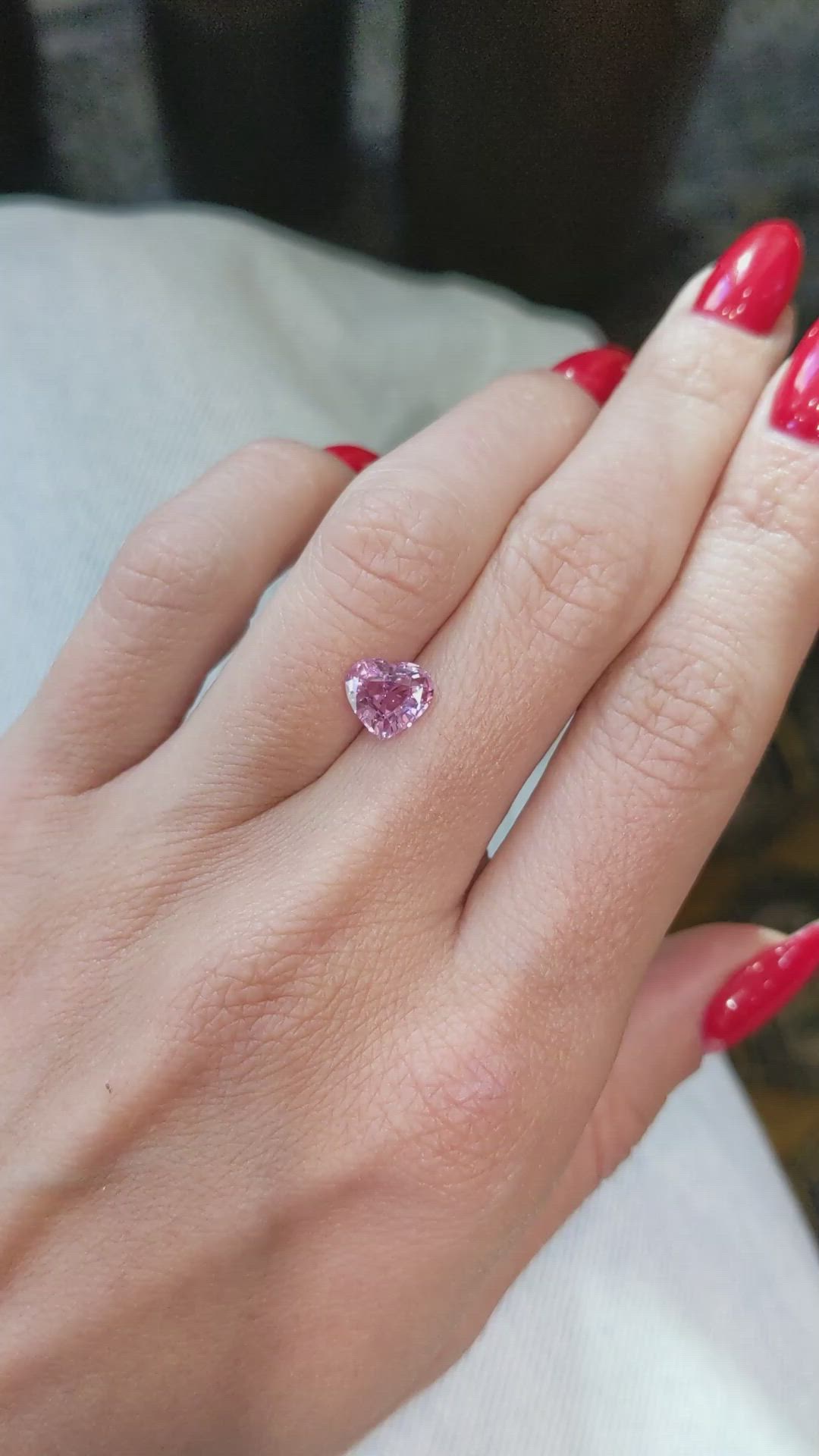 1.64 Ct. Padparadscha Sapphire from Madagascar Size Video