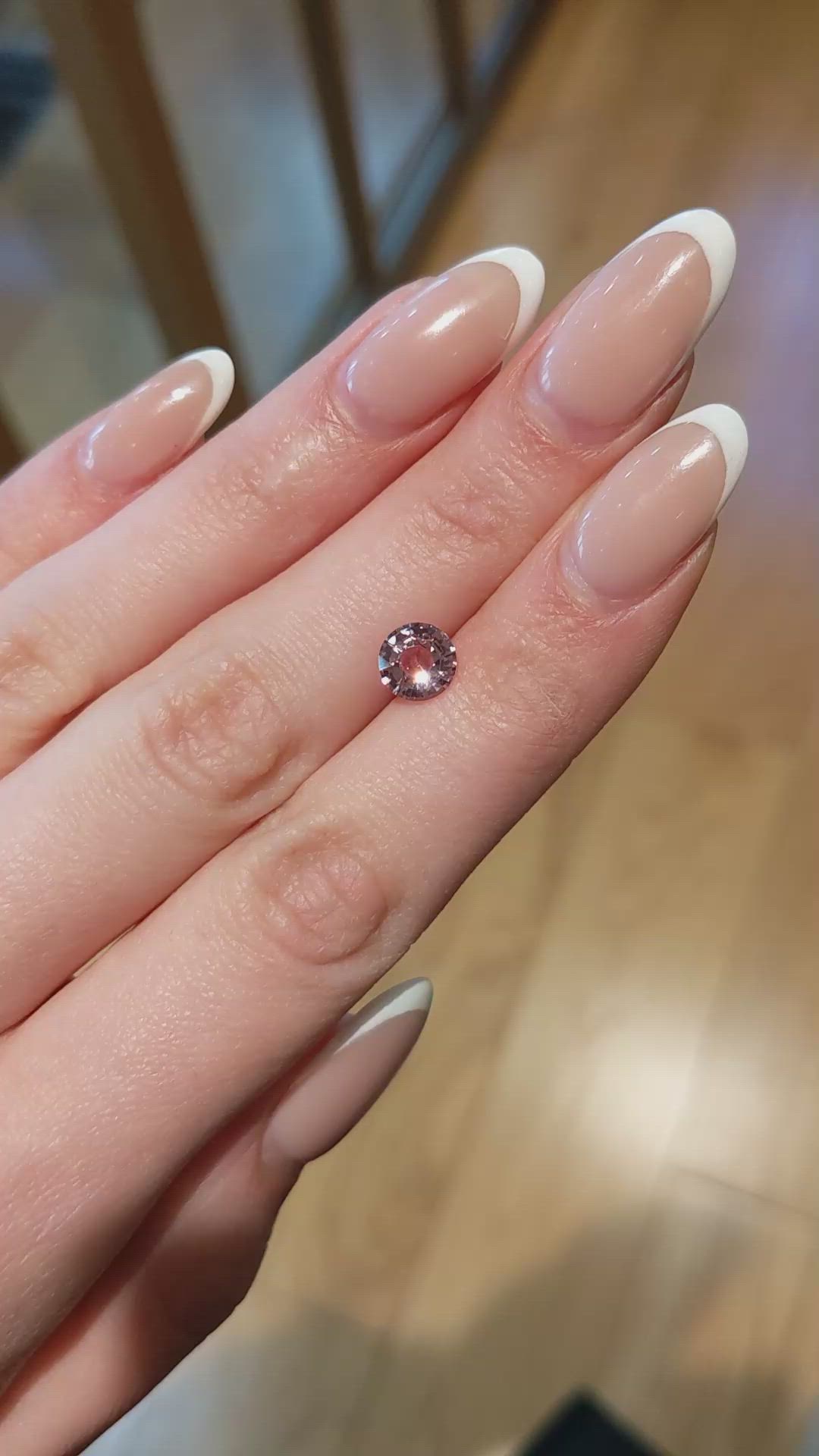 1.69 Ct. Padparadscha Sapphire from Ceylon (Sri Lanka) Size Video