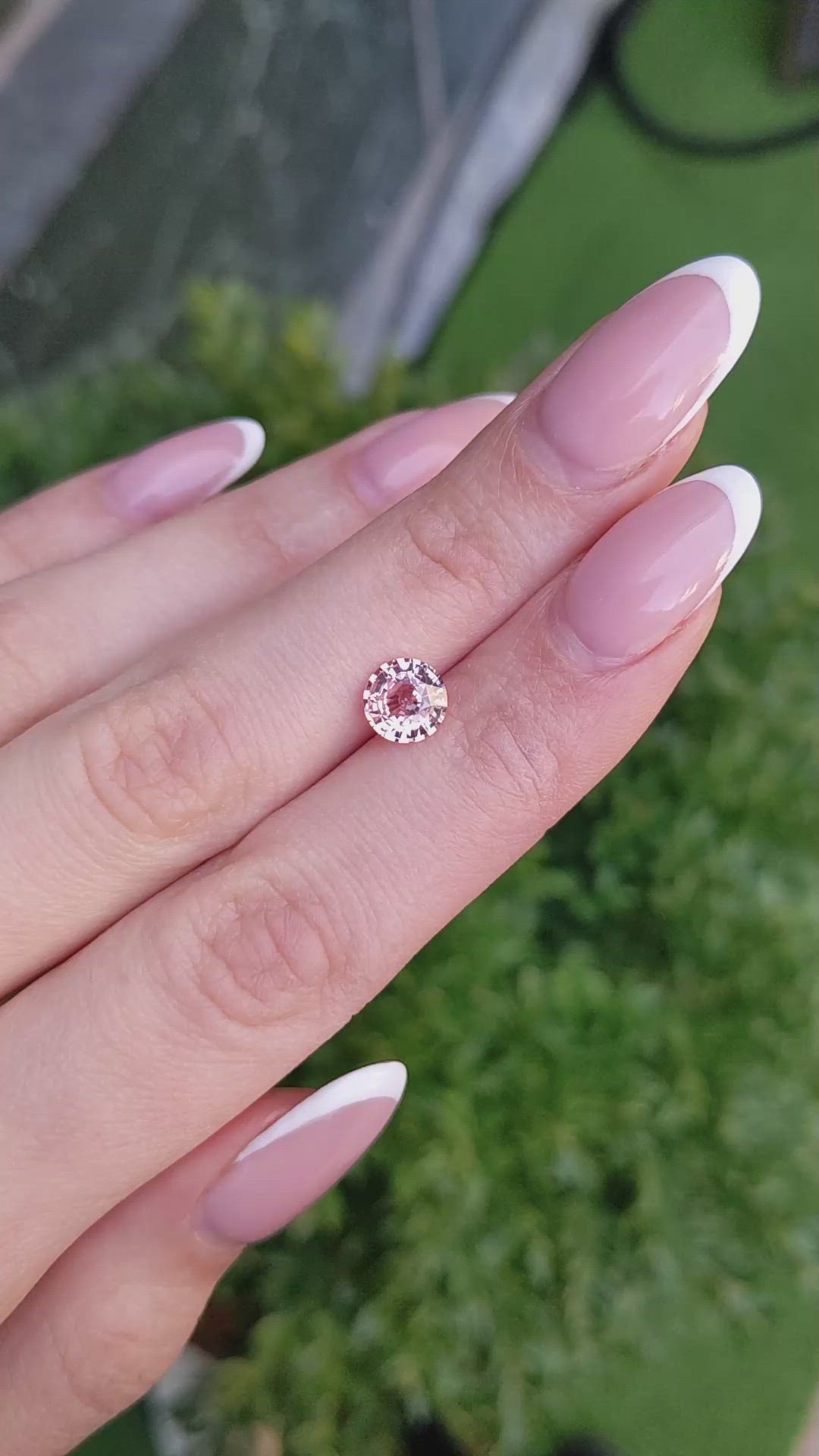 1.69 Ct. Padparadscha Sapphire from Ceylon (Sri Lanka) Size Video