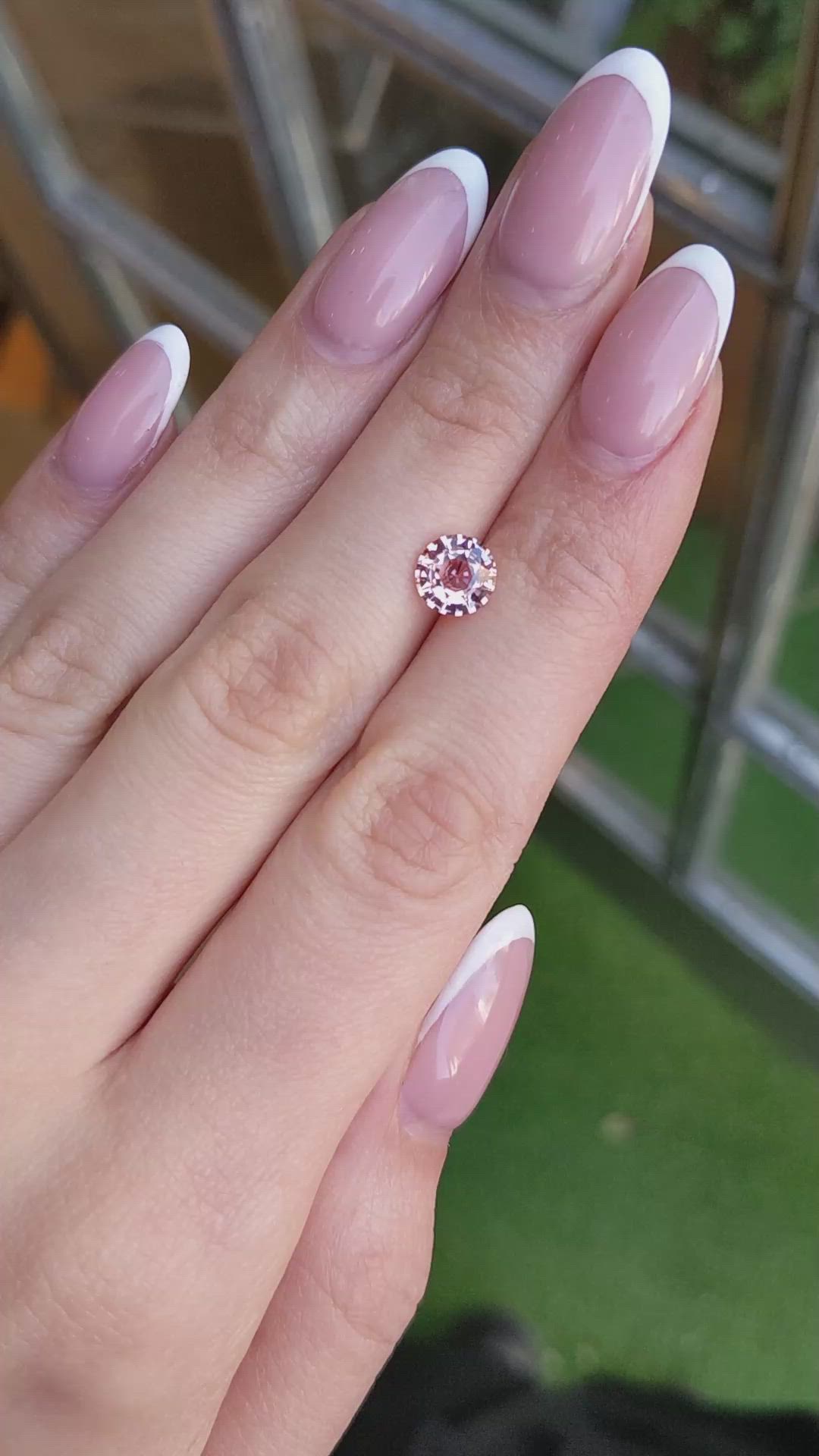1.69 Ct. Padparadscha Sapphire from Ceylon (Sri Lanka) Size Video