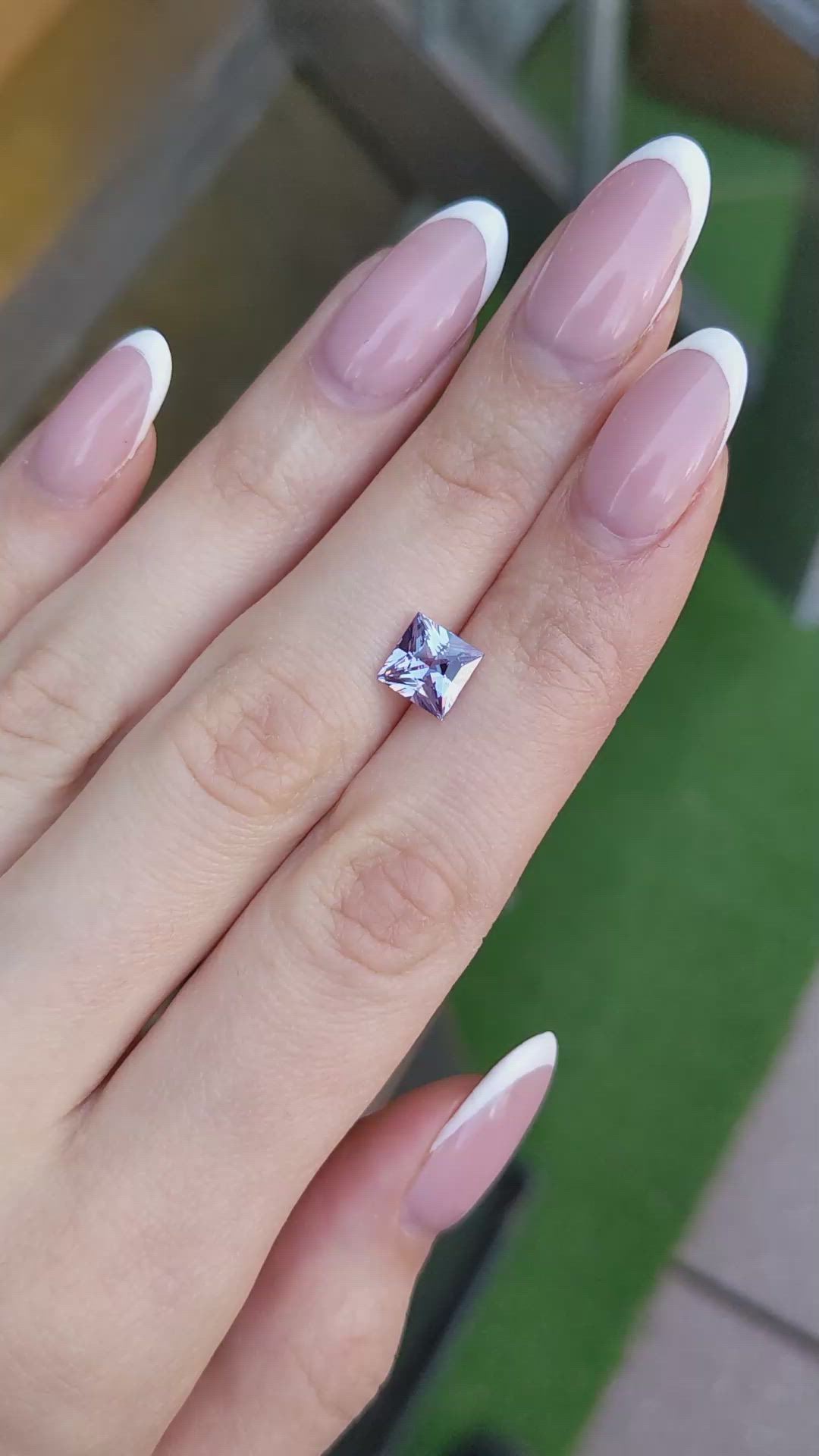 2.15 Ct. Purple Sapphire from Ceylon (Sri Lanka) Size Video