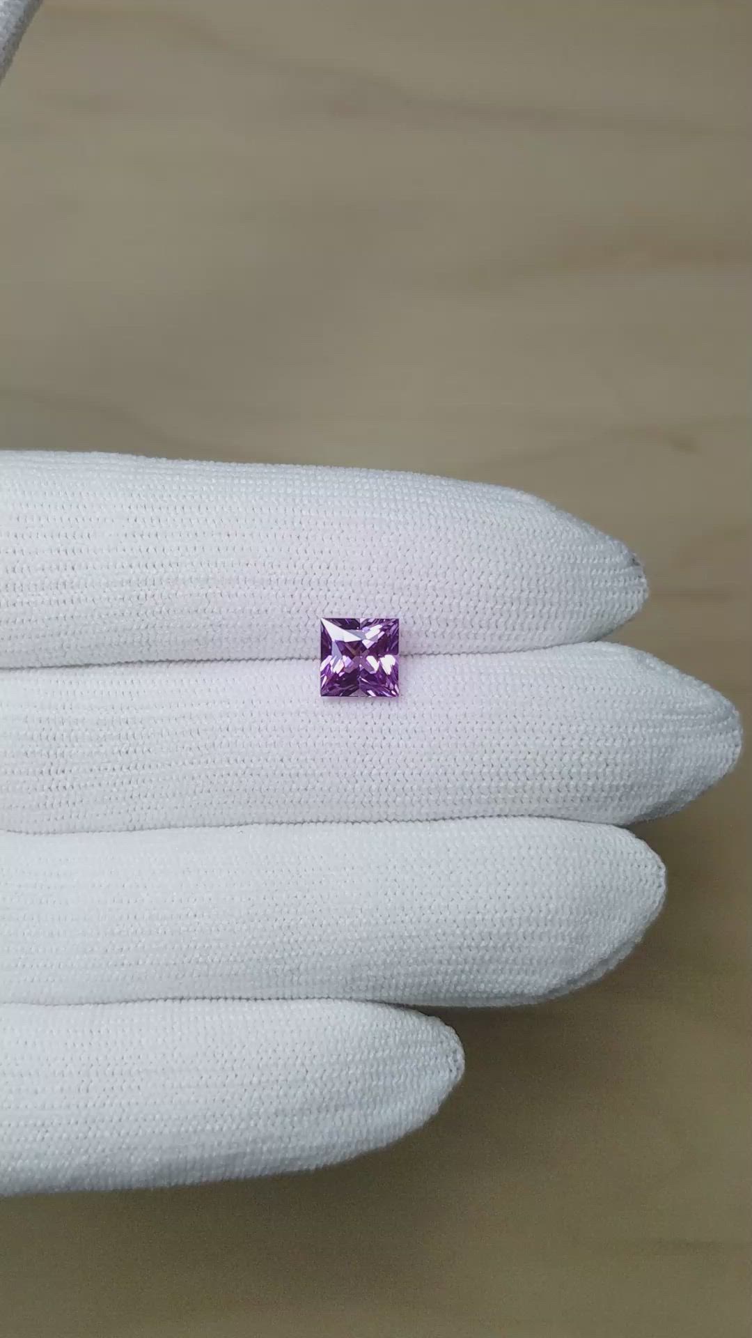 2.15 Ct. Purple Sapphire from Ceylon (Sri Lanka) Size Video