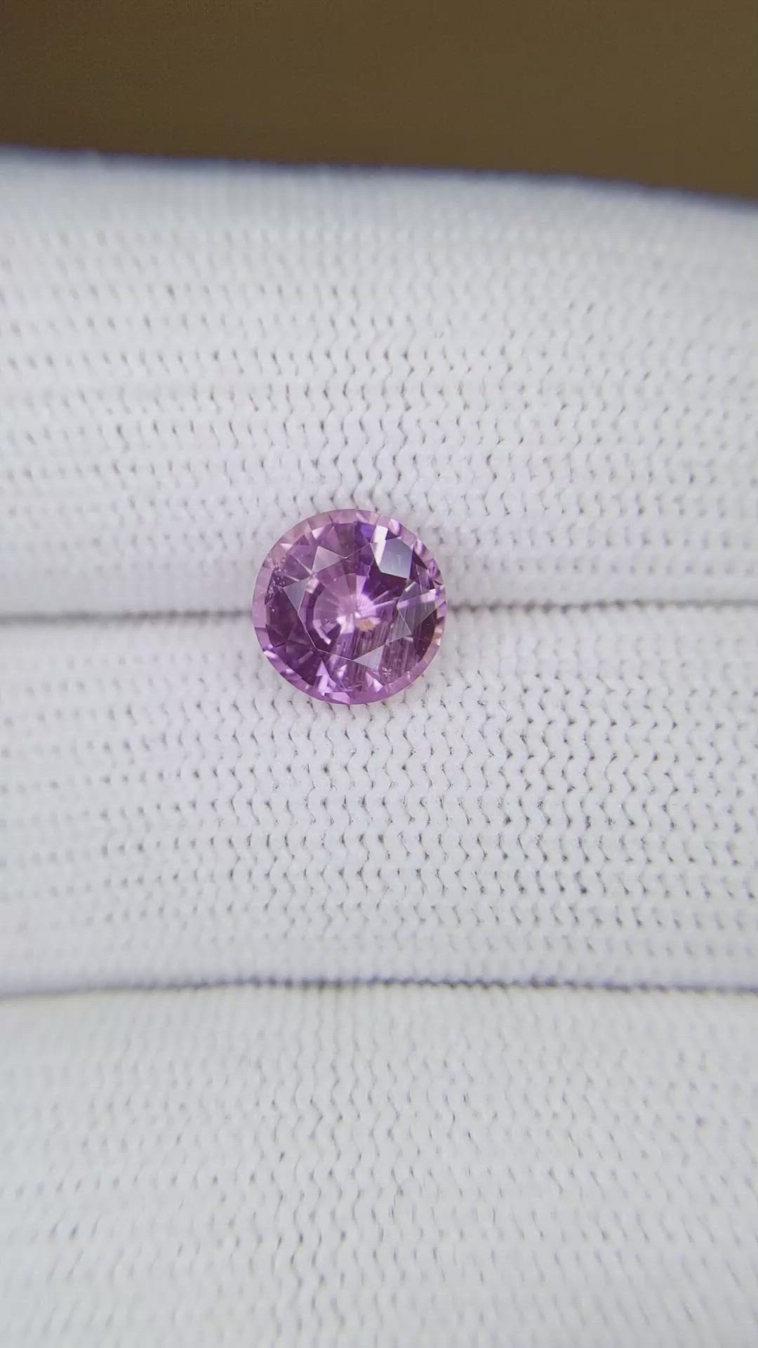 2.08 Ct. Purplish Pink Sapphire from Ceylon (Sri Lanka) Size Video