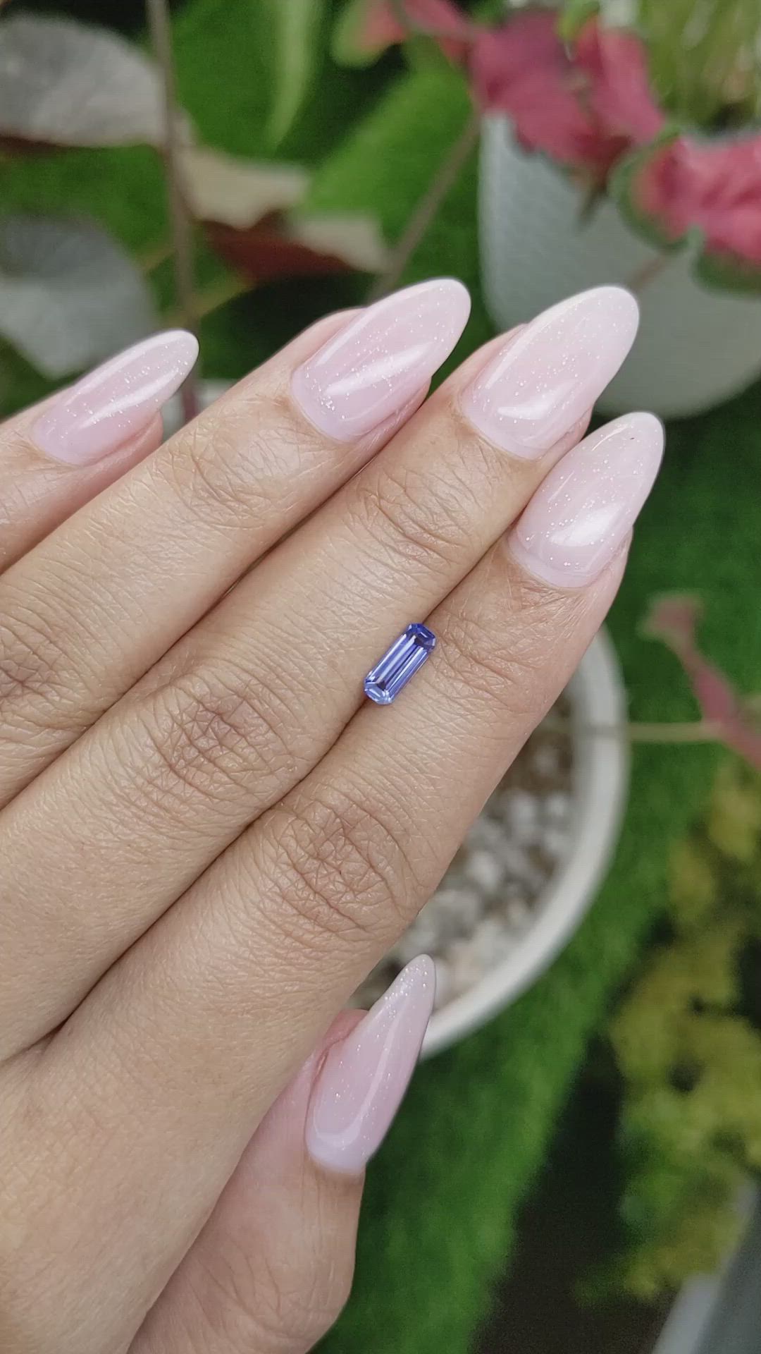 0.62 Ct. Blue Sapphire from Ceylon (Sri Lanka) Size Video