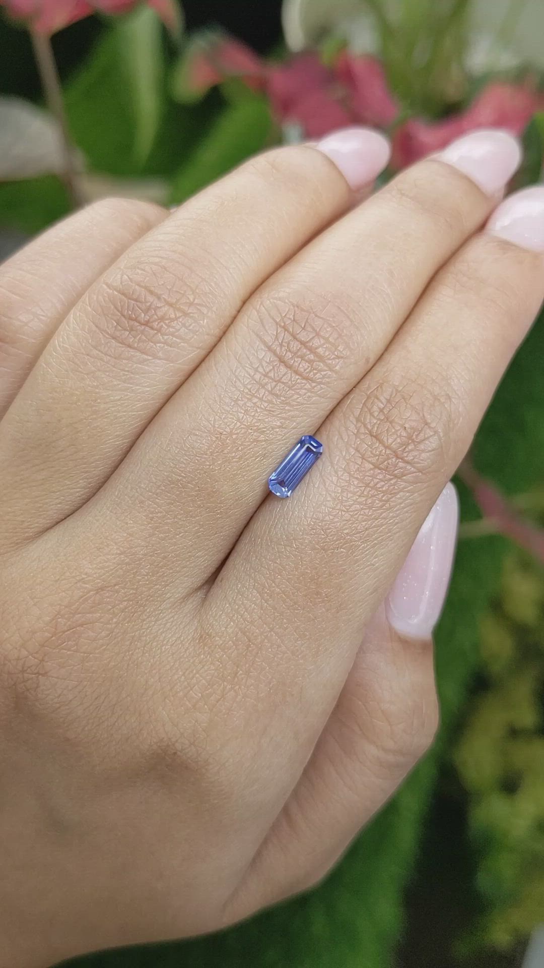 0.62 Ct. Blue Sapphire from Ceylon (Sri Lanka) Size Video