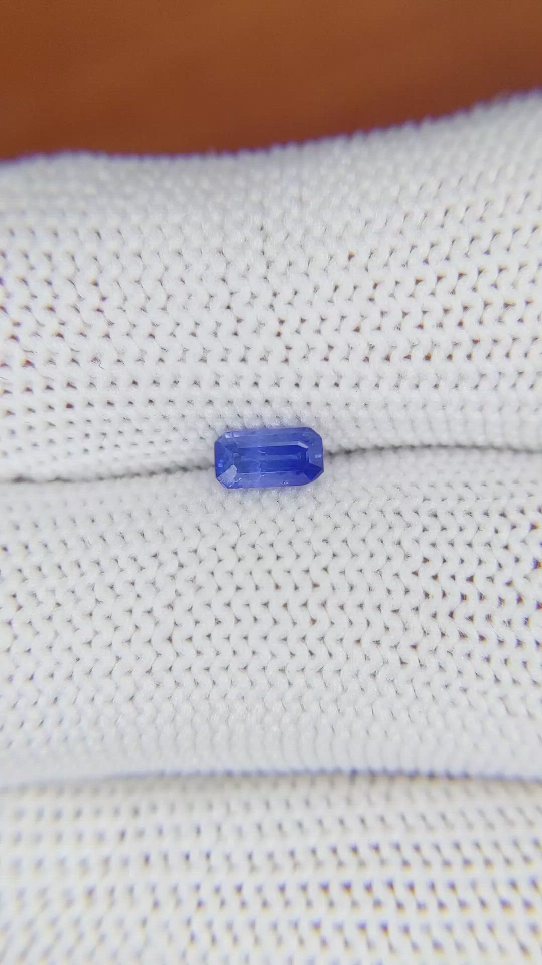 0.49 Ct. Blue Sapphire from Ceylon (Sri Lanka) Size Video