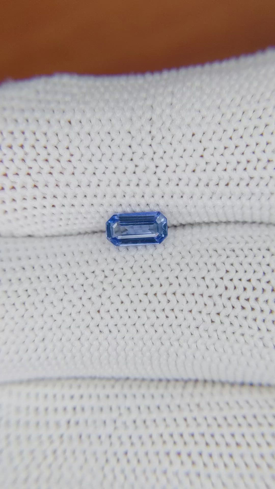 0.52 Ct. Blue Sapphire from Ceylon (Sri Lanka) Size Video