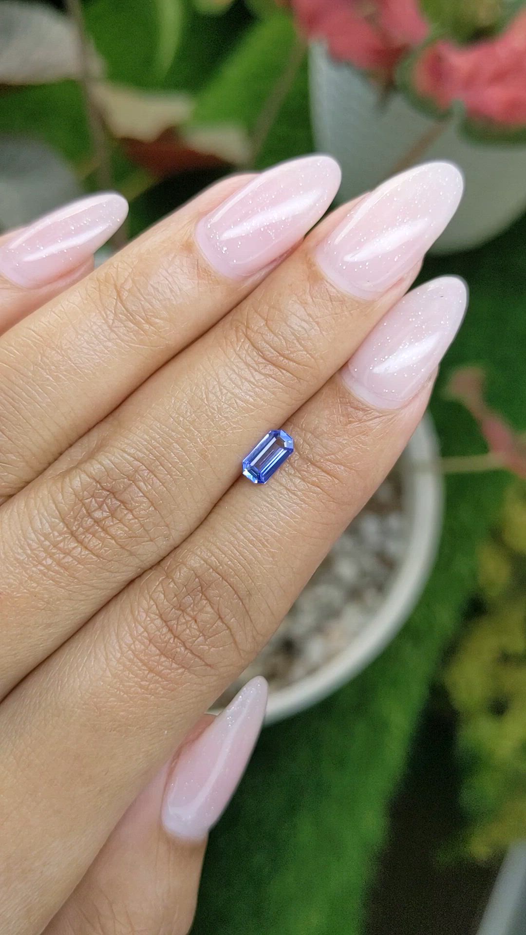 0.52 Ct. Blue Sapphire from Ceylon (Sri Lanka) Size Video