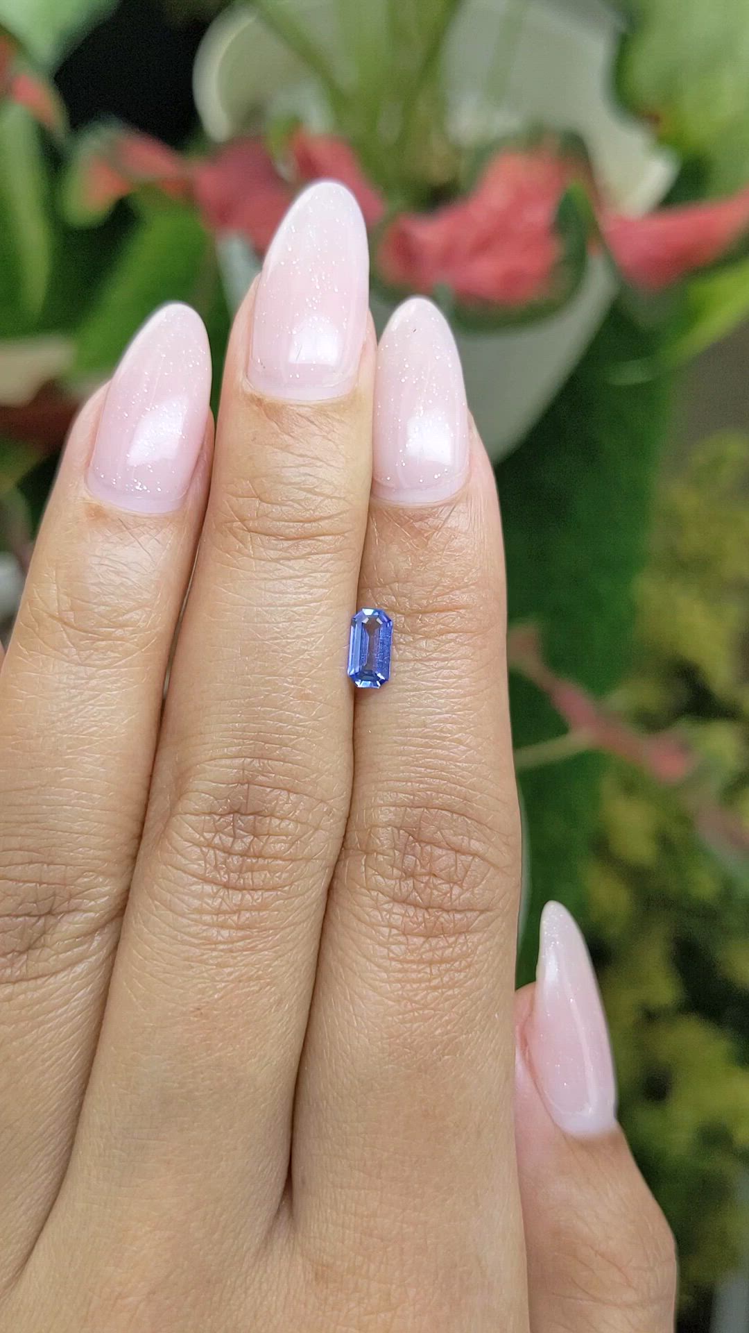 0.52 Ct. Blue Sapphire from Ceylon (Sri Lanka) Size Video