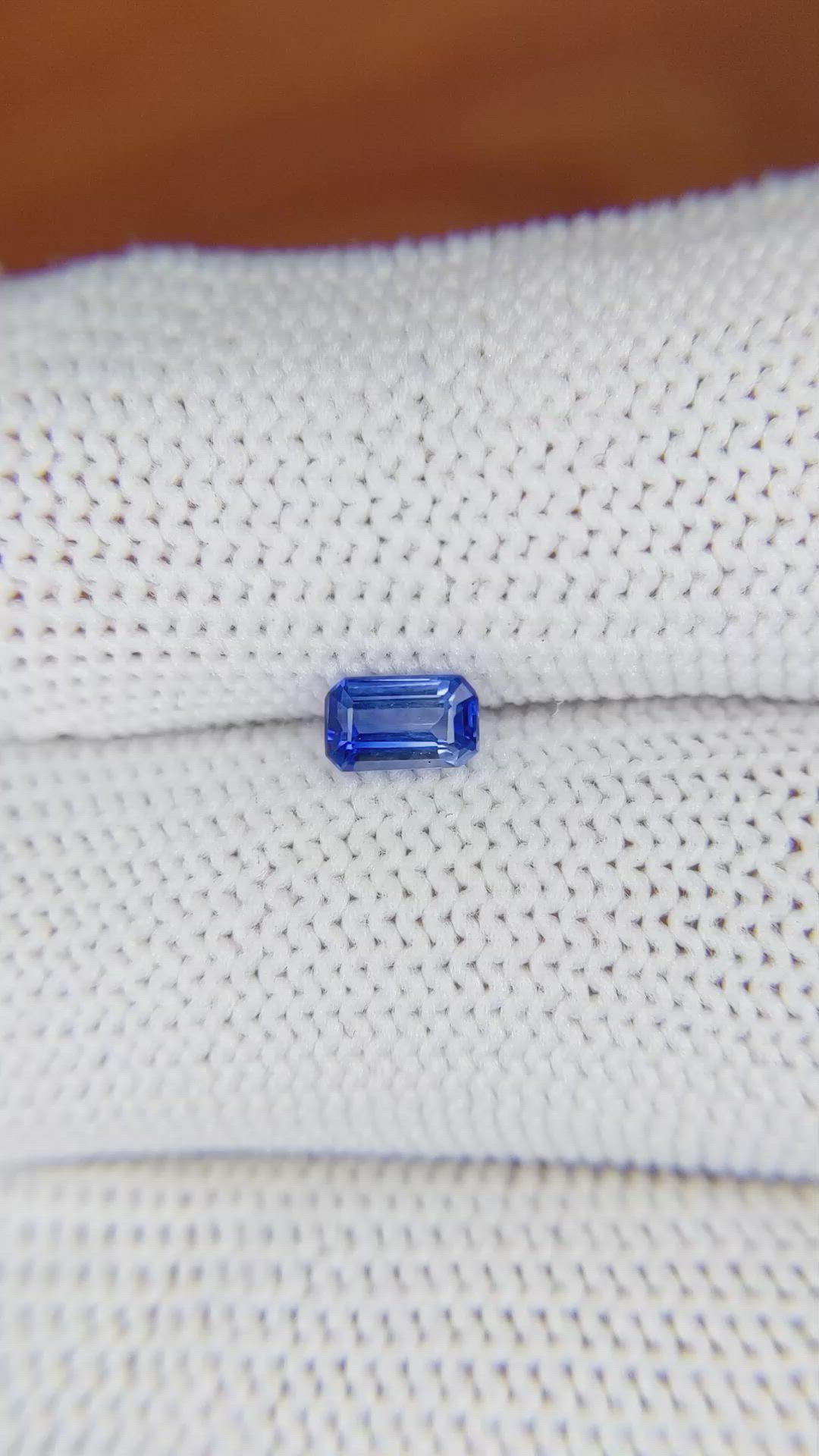 0.48 Ct. Blue Sapphire from Ceylon (Sri Lanka) Size Video