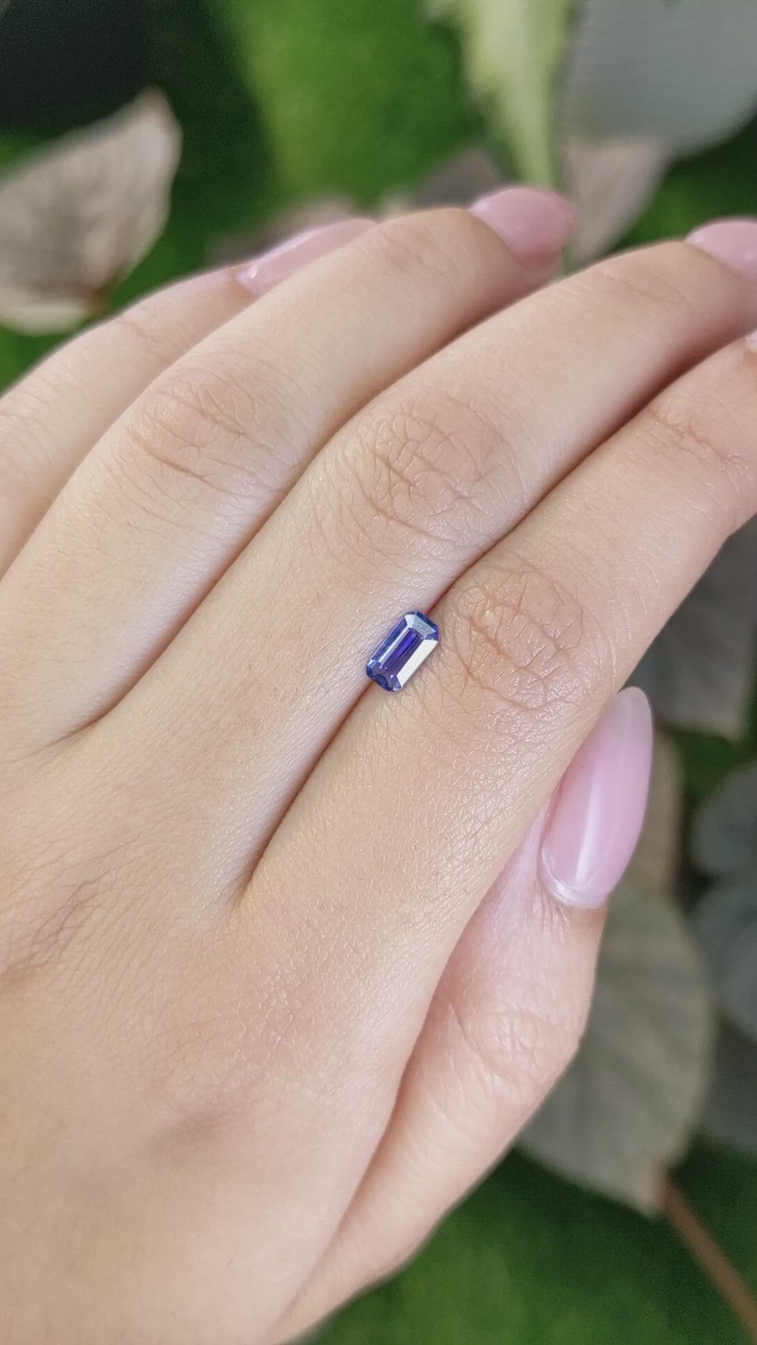 0.52 Ct. Blue Sapphire from Ceylon (Sri Lanka) Size Video