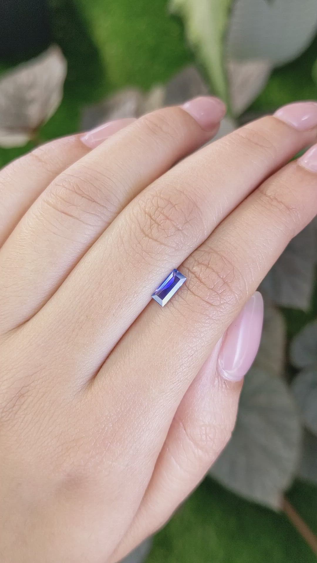 0.61 Ct. Blue Sapphire from Ceylon (Sri Lanka) Size Video