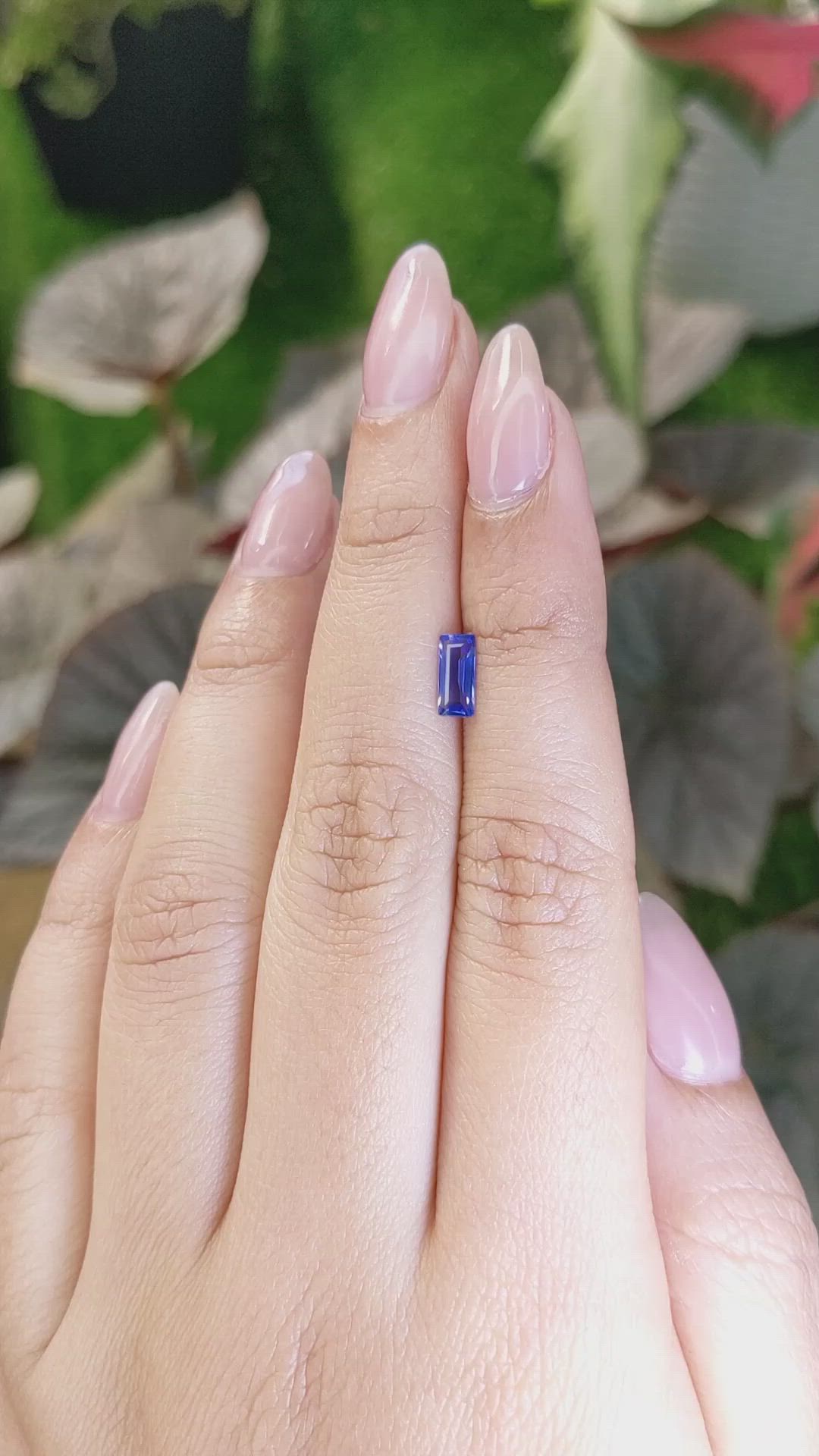 0.61 Ct. Blue Sapphire from Ceylon (Sri Lanka) Size Video