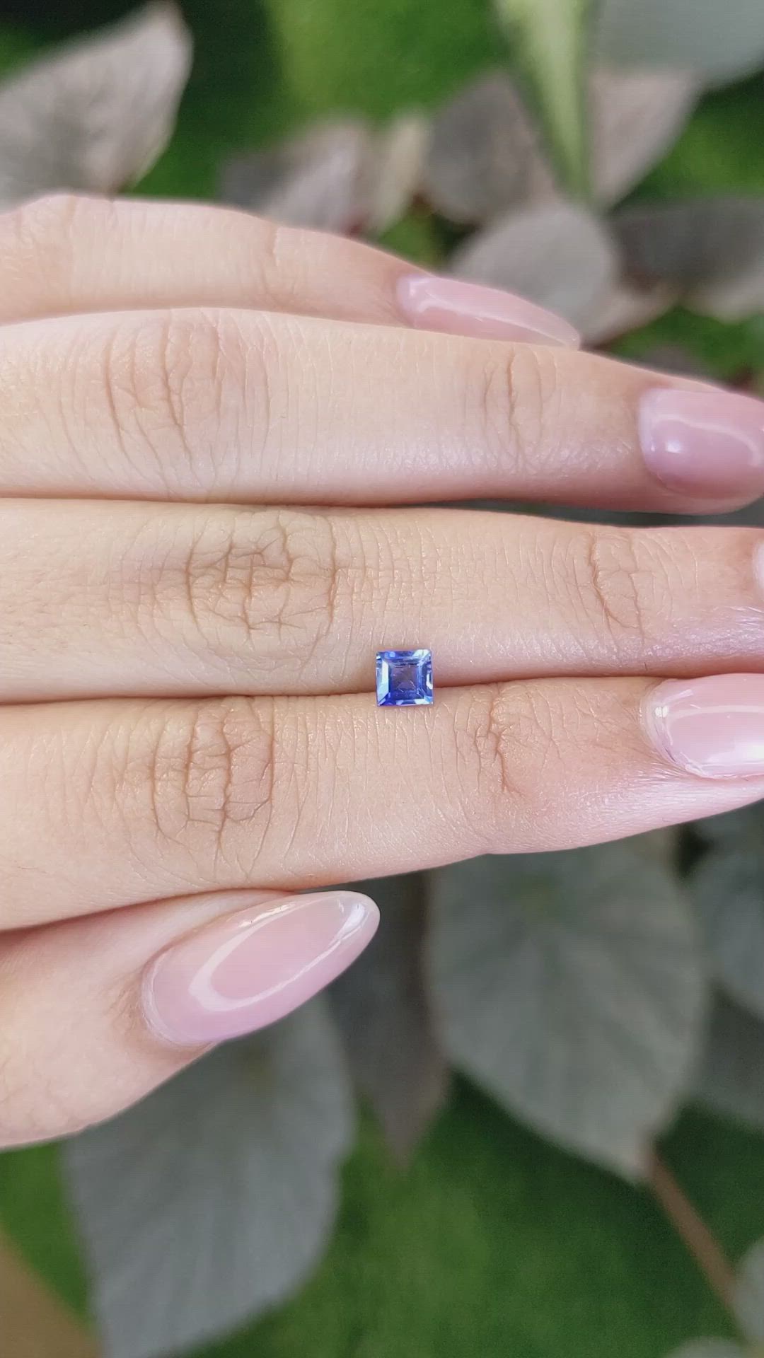 0.42 Ct. Blue Sapphire from Ceylon (Sri Lanka) Size Video