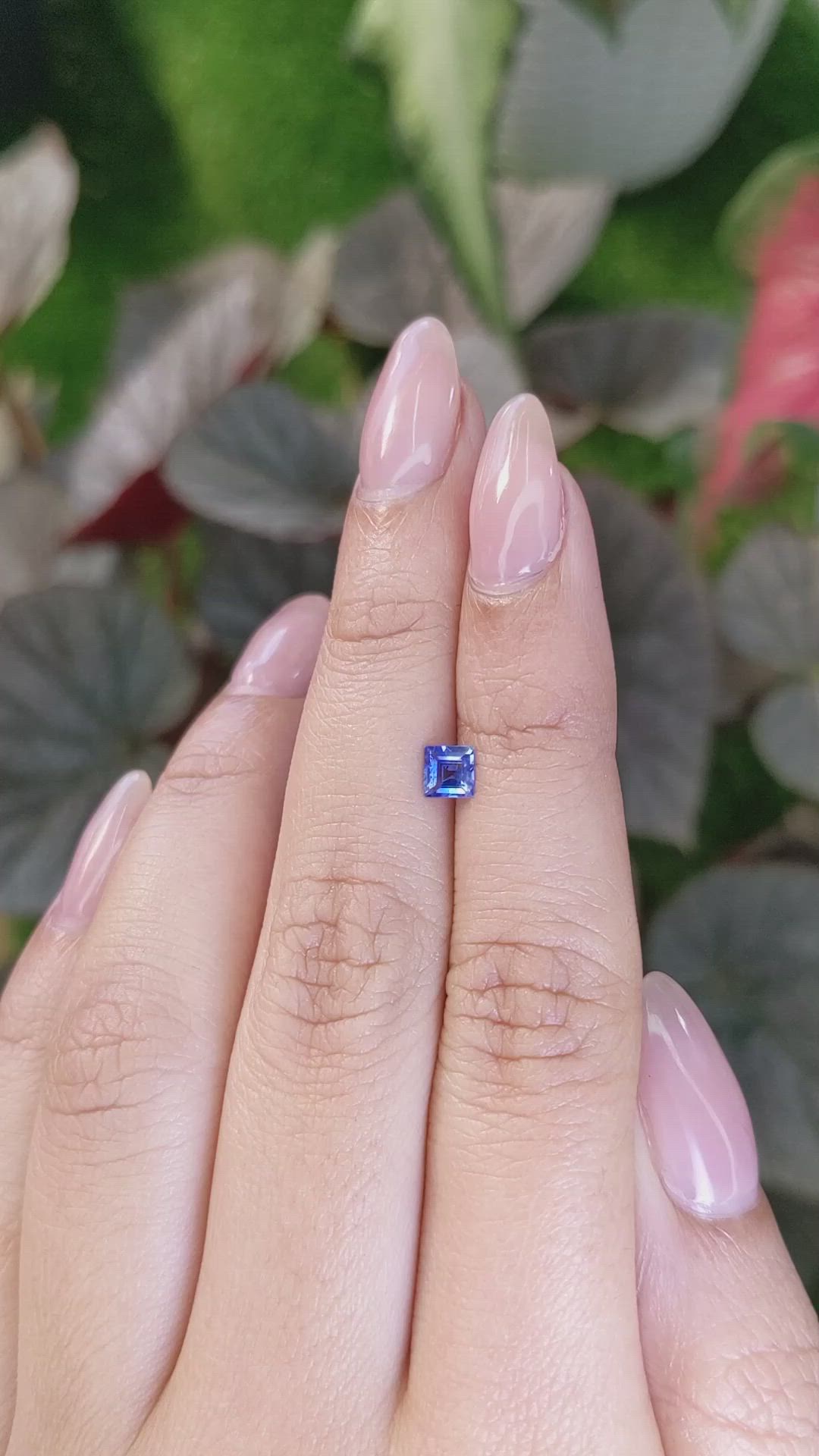 0.42 Ct. Blue Sapphire from Ceylon (Sri Lanka) Size Video