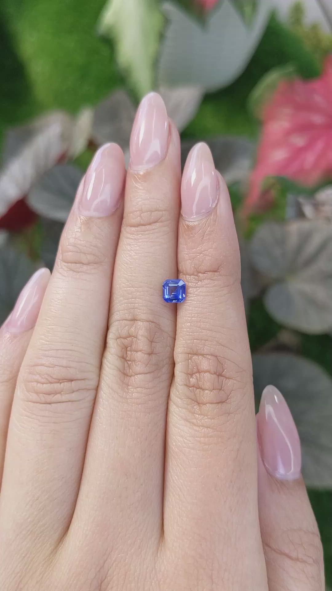 0.62 Ct. Blue Sapphire from Ceylon (Sri Lanka) Size Video