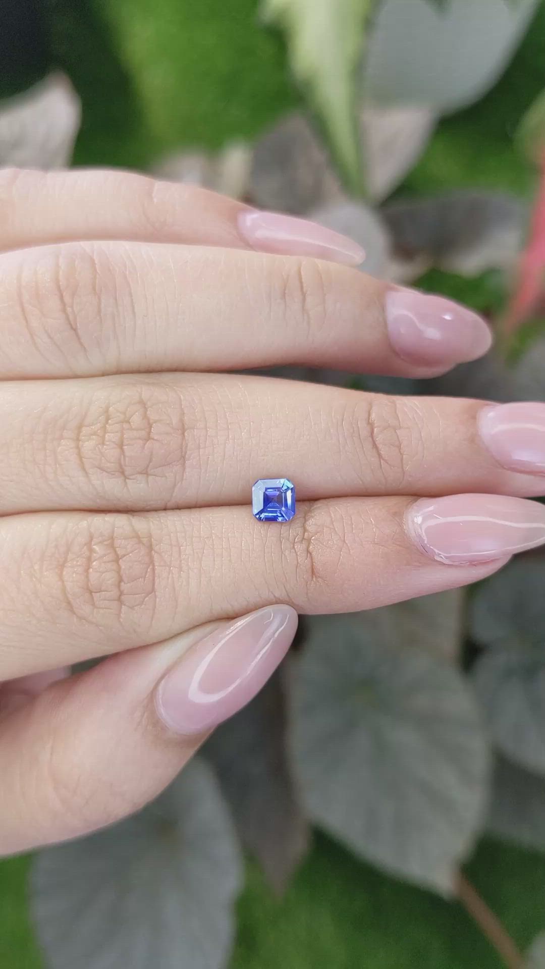 0.62 Ct. Blue Sapphire from Ceylon (Sri Lanka) Size Video