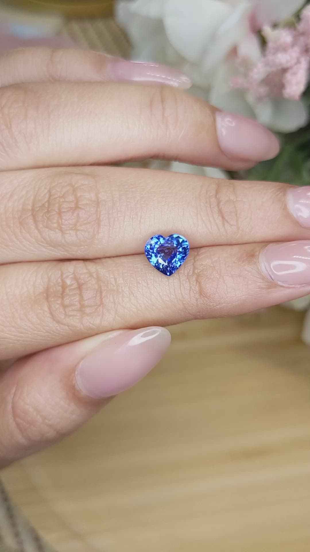 2.17 Ct. Blue Sapphire from Ceylon (Sri Lanka) Size Video