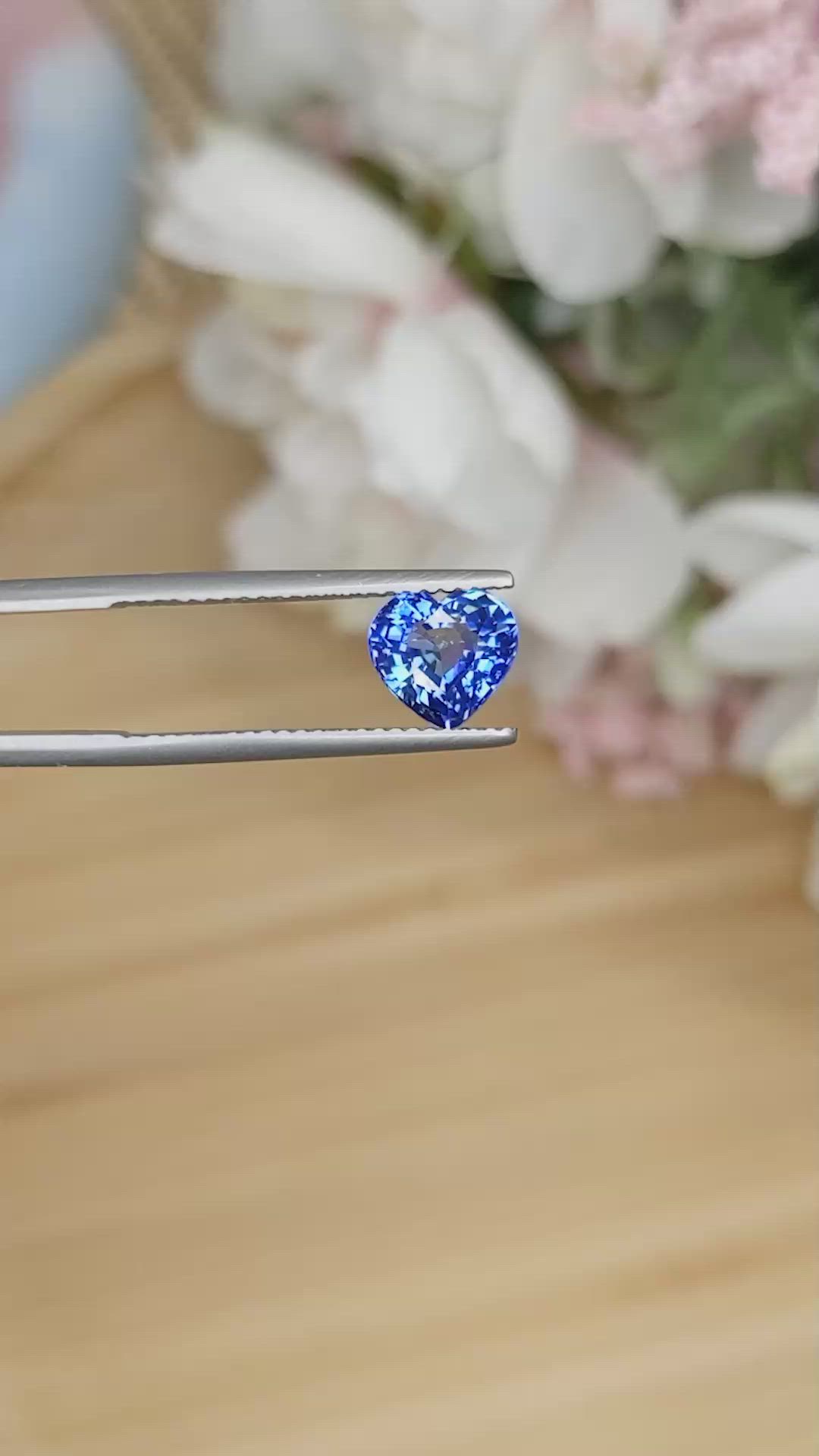 2.17 Ct. Blue Sapphire from Ceylon (Sri Lanka) Size Video