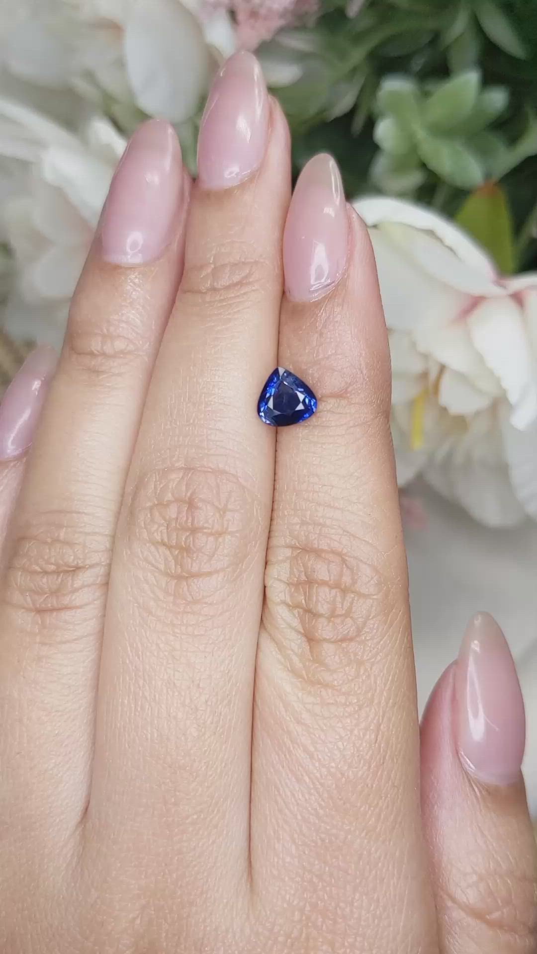 1.20 Ct. Blue Sapphire from Ceylon (Sri Lanka) Size Video