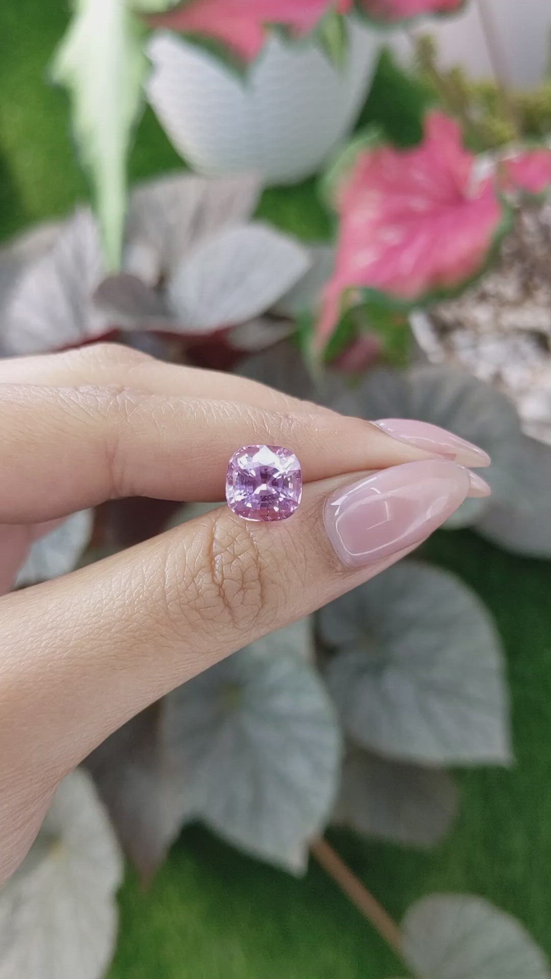 5.19 Ct. Pink Sapphire from Ceylon (Sri Lanka) Size Video