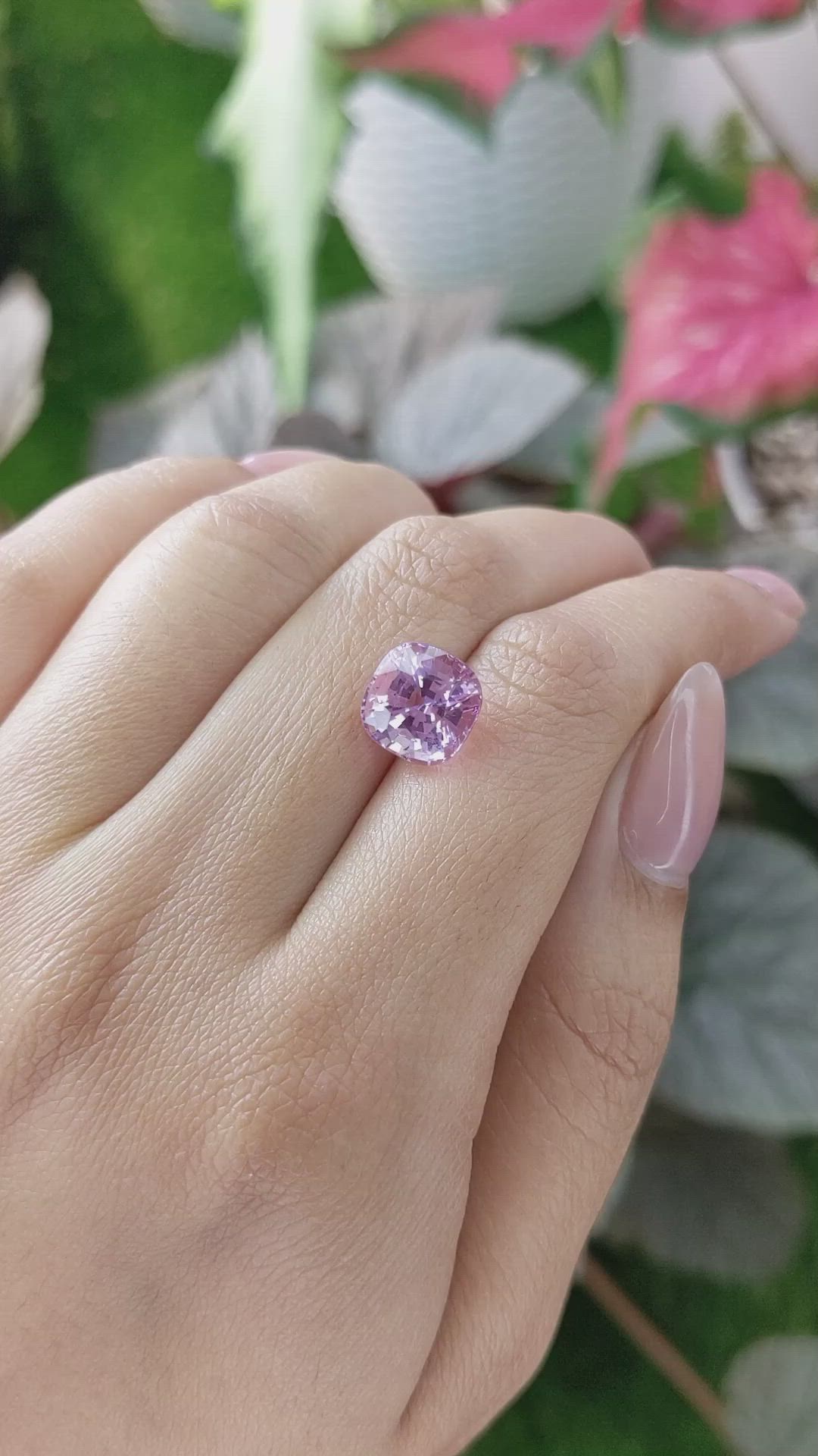 5.19 Ct. Pink Sapphire from Ceylon (Sri Lanka) Size Video